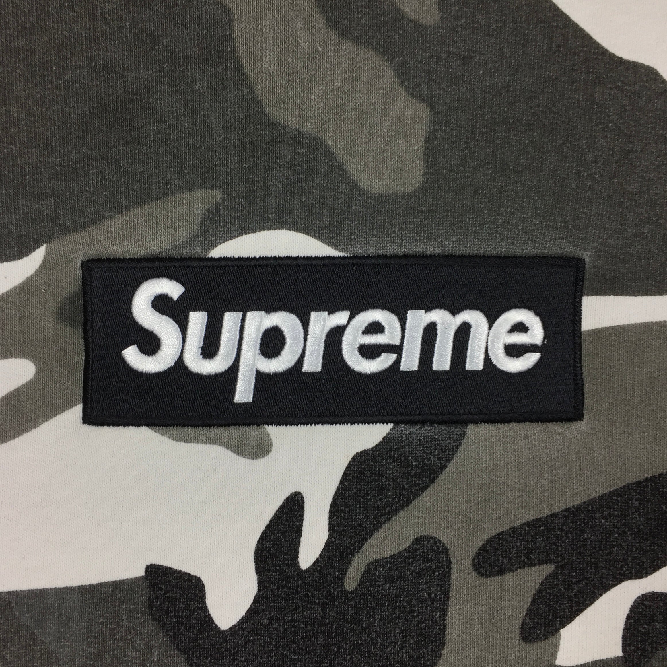 2013 Supreme Snow Camo Box Logo Hoodie