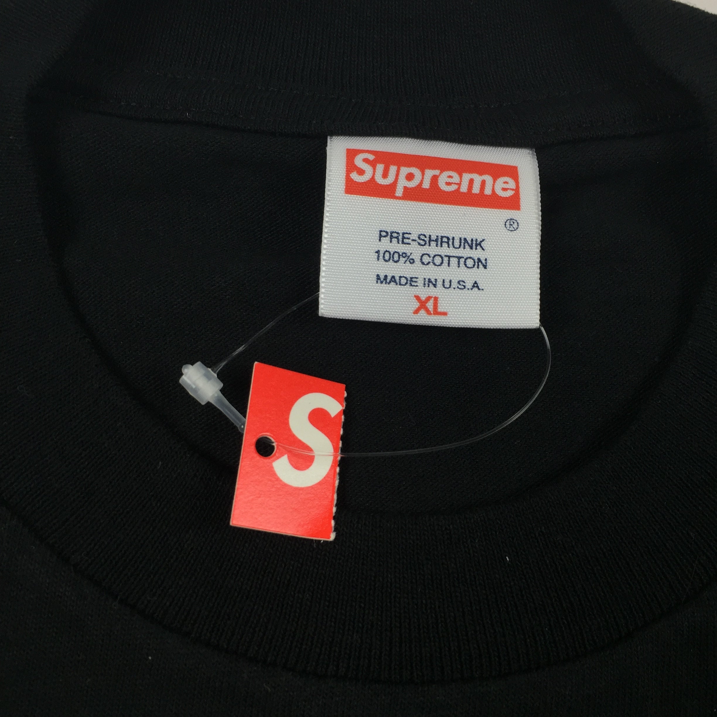 2006 Supreme Harajuku Black Snakeskin Box Logo Tee