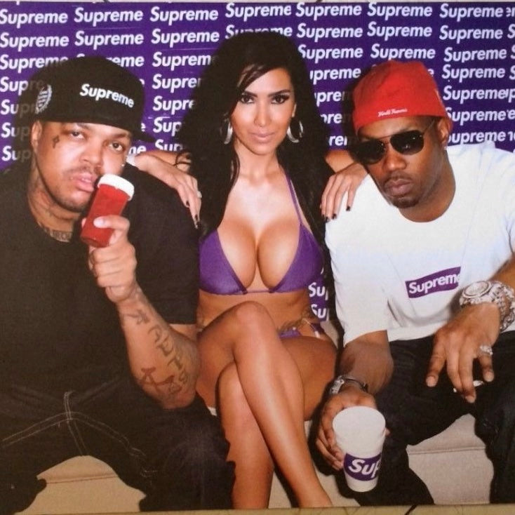 2012 Supreme Three 6 Mafia White Photo Tee
