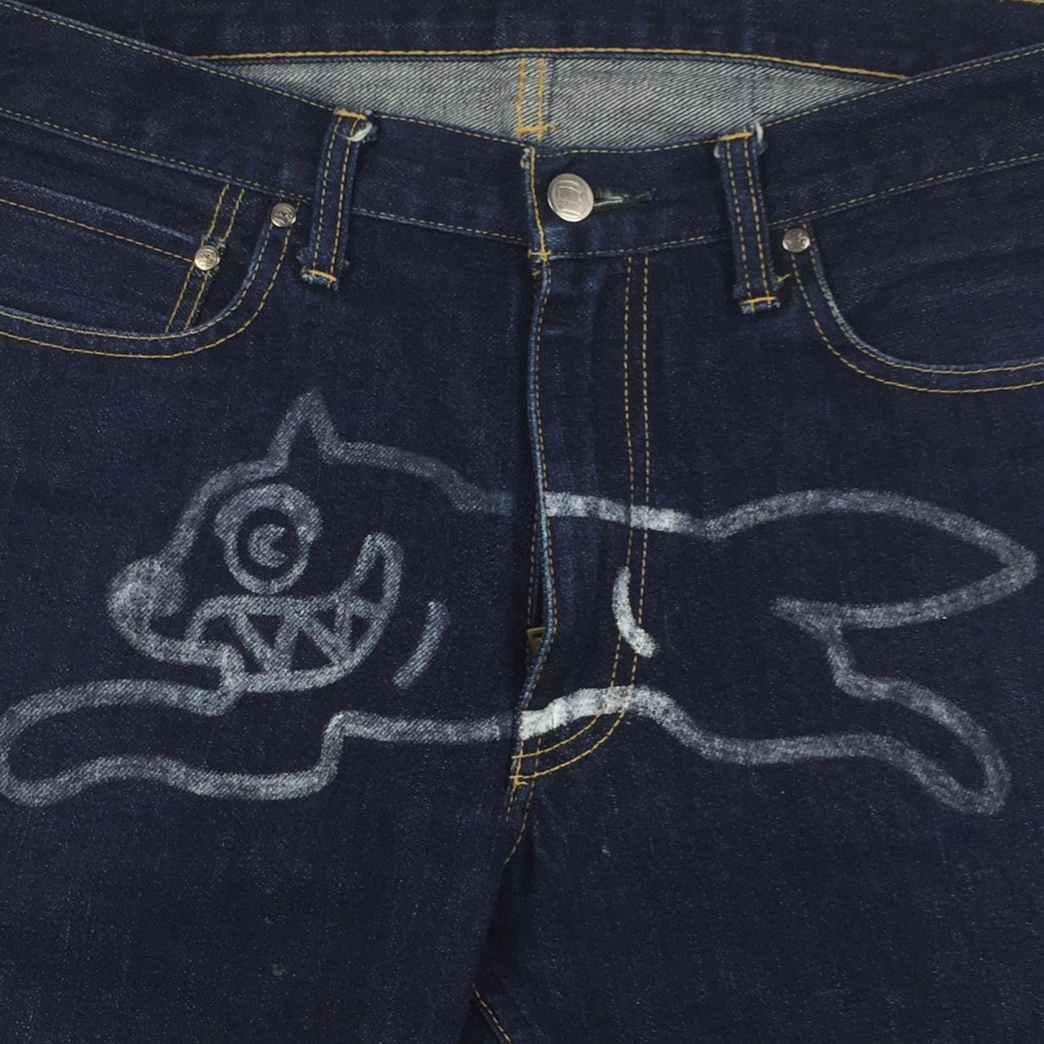 BBC Ice Cream Running Dog Dark Navy Jeans