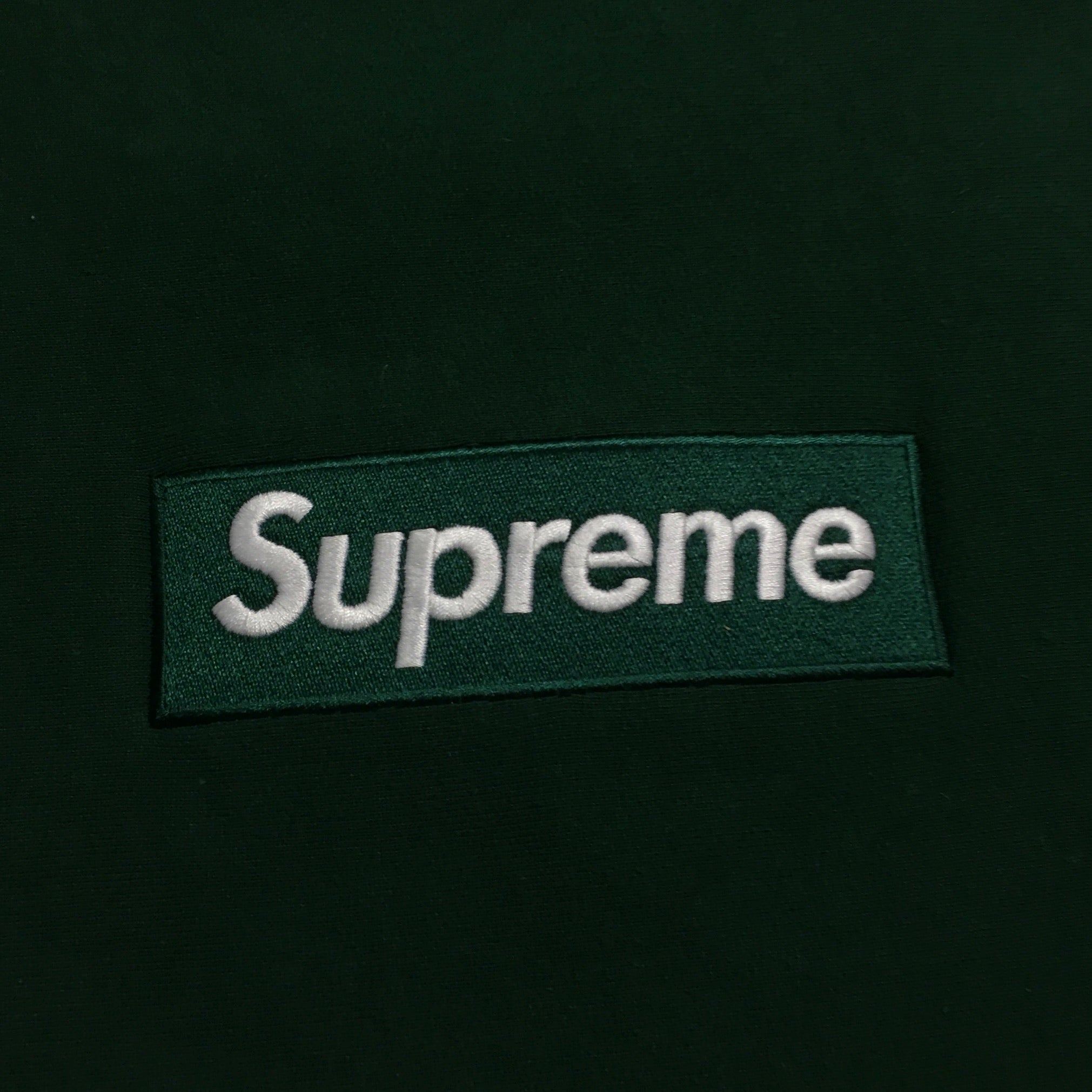 2018 Supreme Forest Green Box Logo Crewneck
