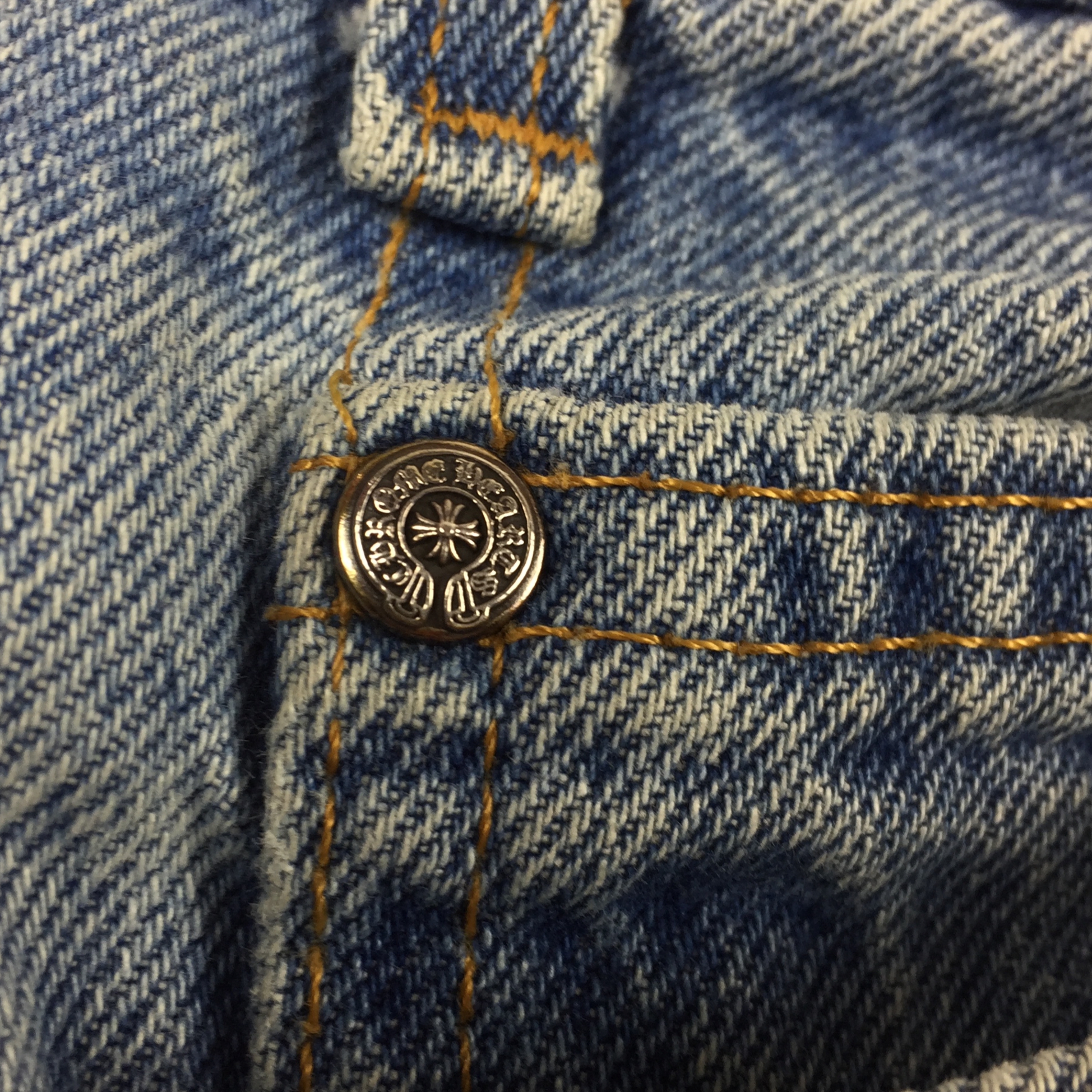 Chrome Hearts Cross Patch Blue Levi’s Denim