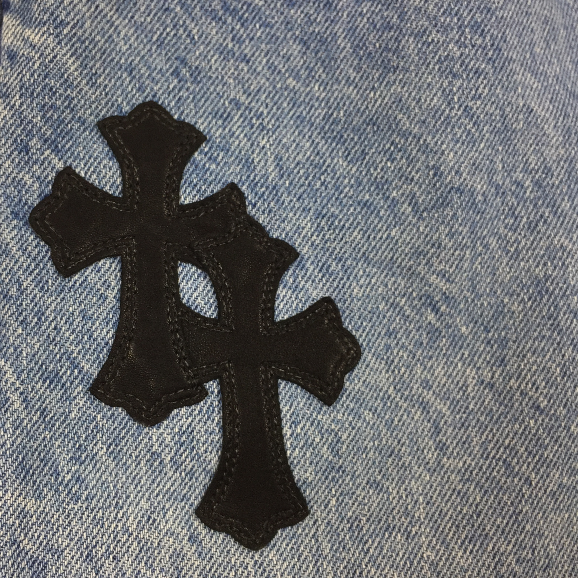 Chrome Hearts Cross Patch Blue Levi’s Denim