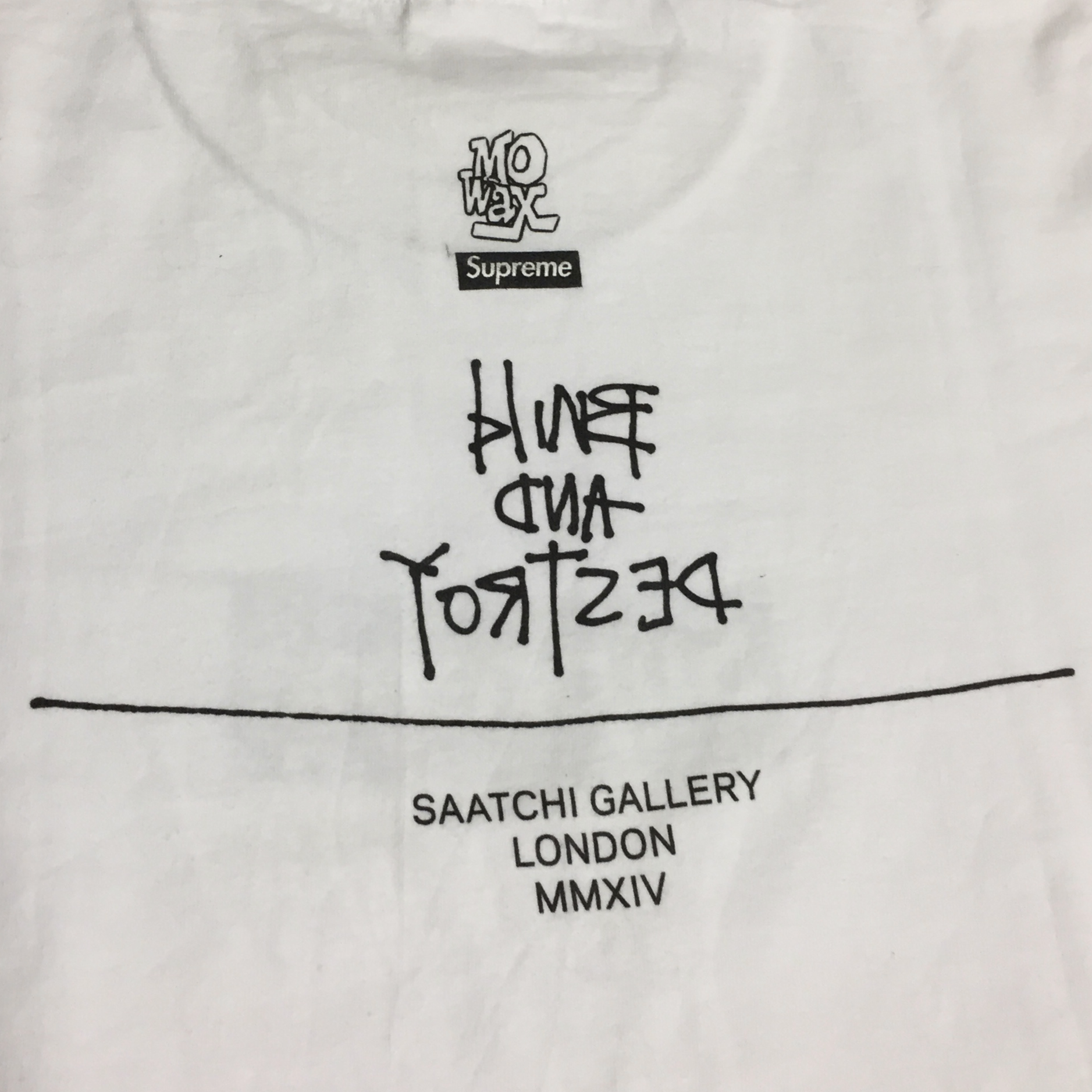 2014 Supreme Unreleased Mo Wax Box Logo Tee