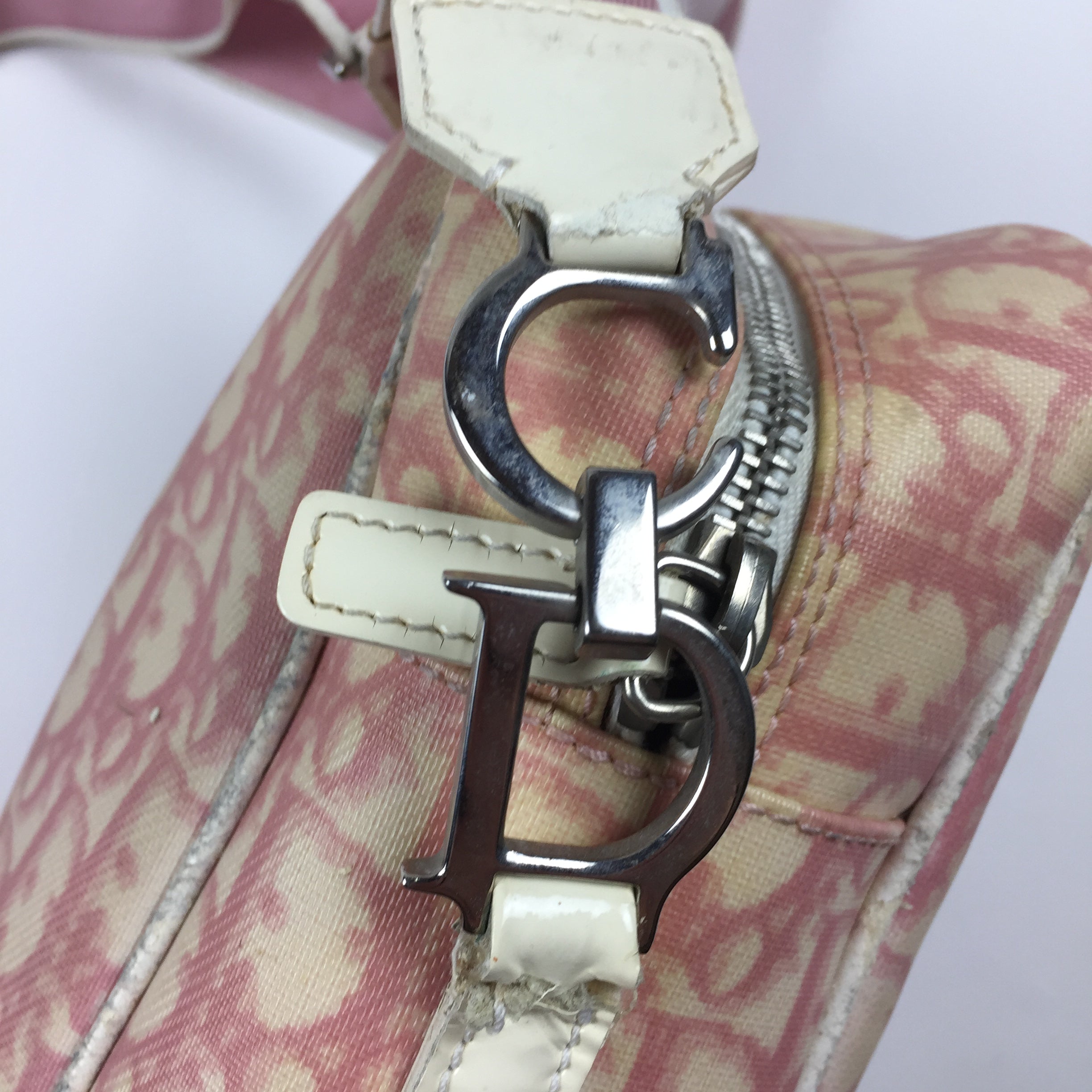 Dior Pink Monogram Shoulder Bag