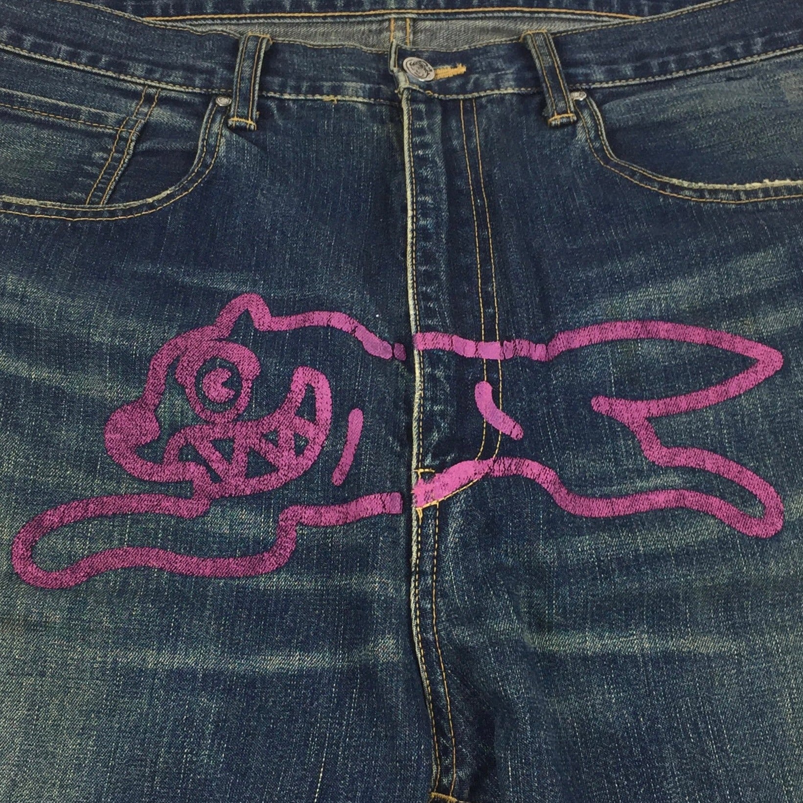 BBC Ice Cream Purple Running Dog Jeans