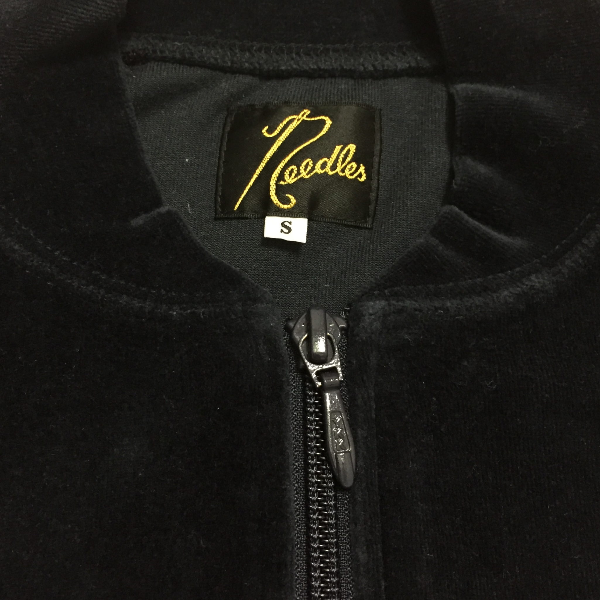 Needles Velour Navy Burgundy Track Top
