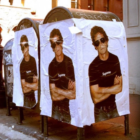 2009 Supreme Lou Reed White Photo Tee