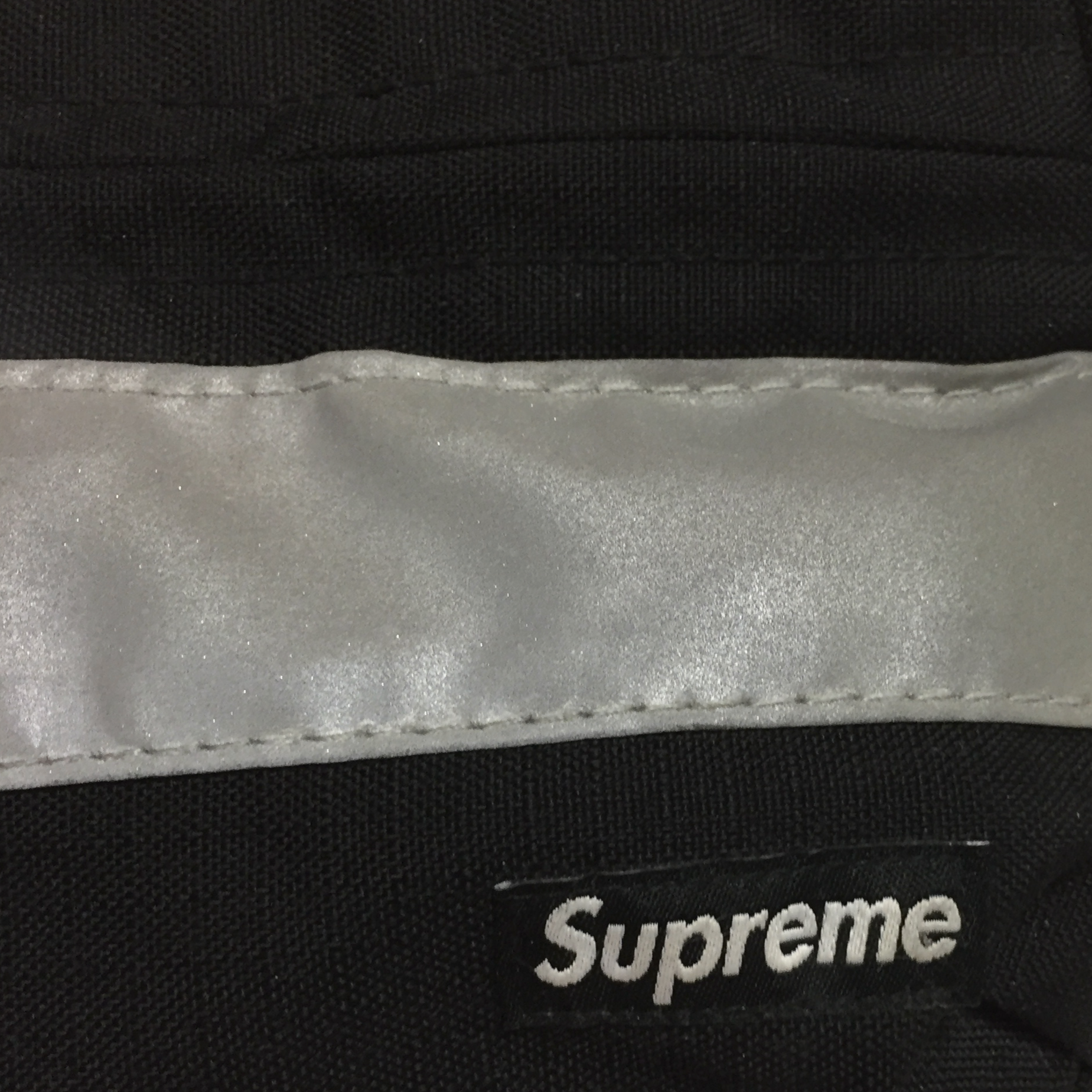 2014 Supreme Black Hi-Vis 3M Shoulder Bag