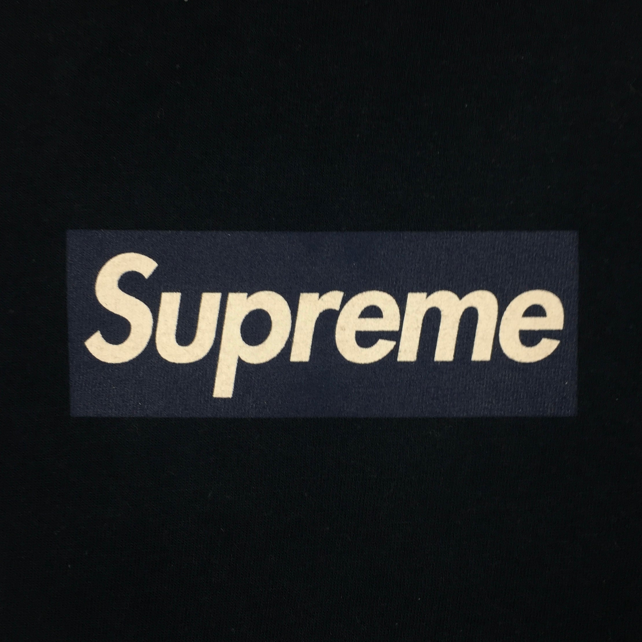 2015 Supreme Yankees Navy Box Logo Tee