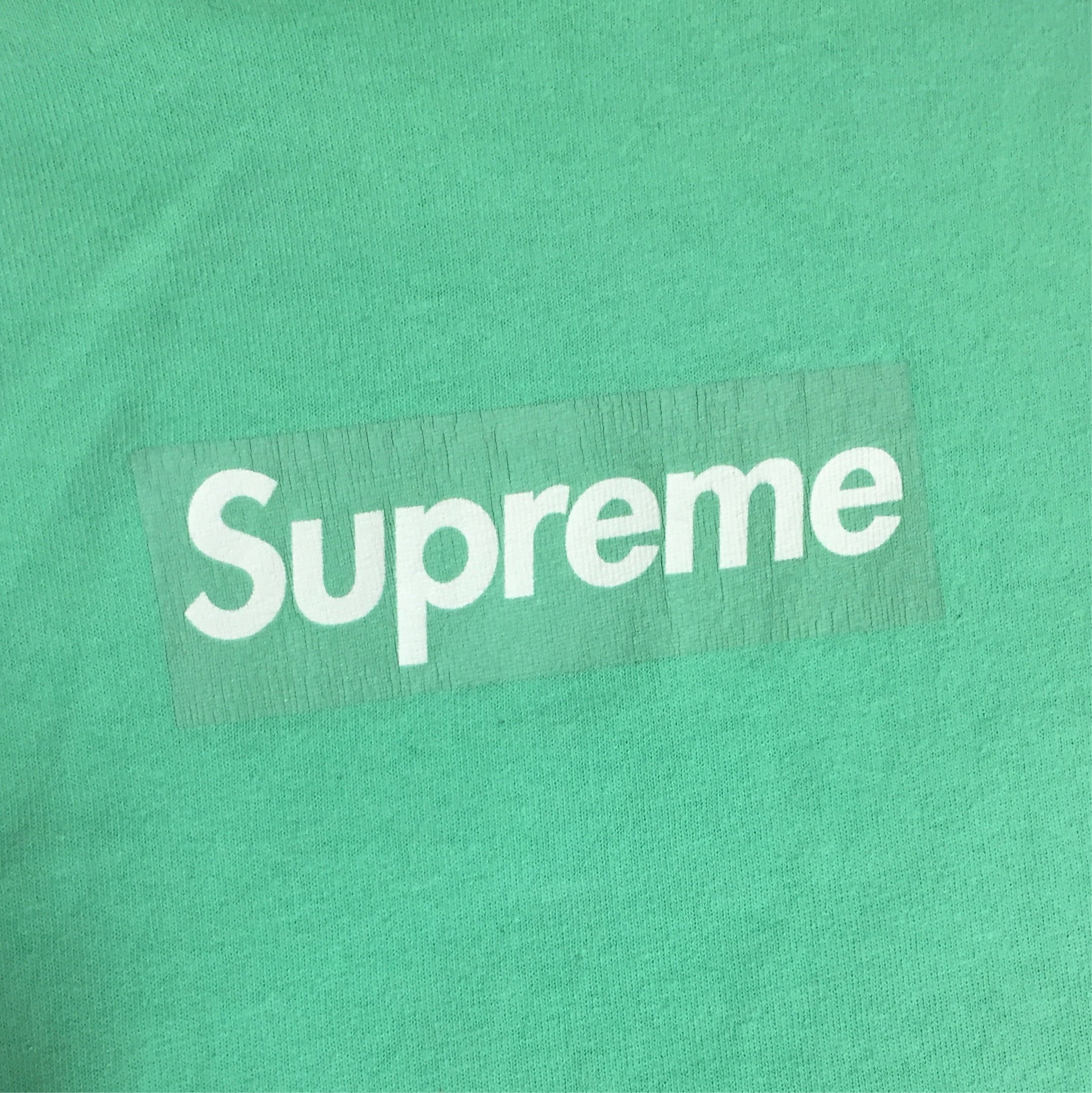 2003 Supreme Seafoam Tonal Box Logo Tee