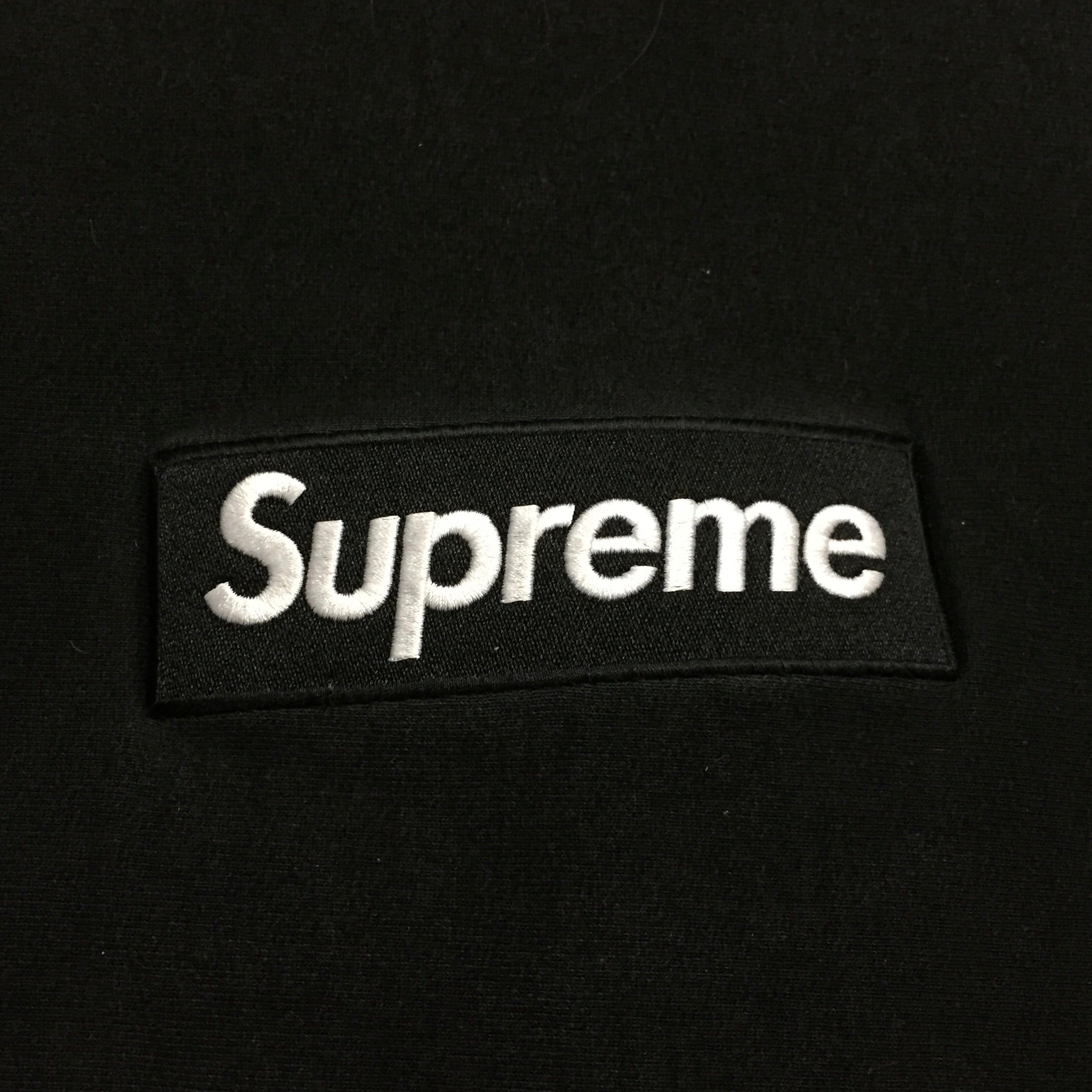 2015 Supreme Black Box Logo Crewneck