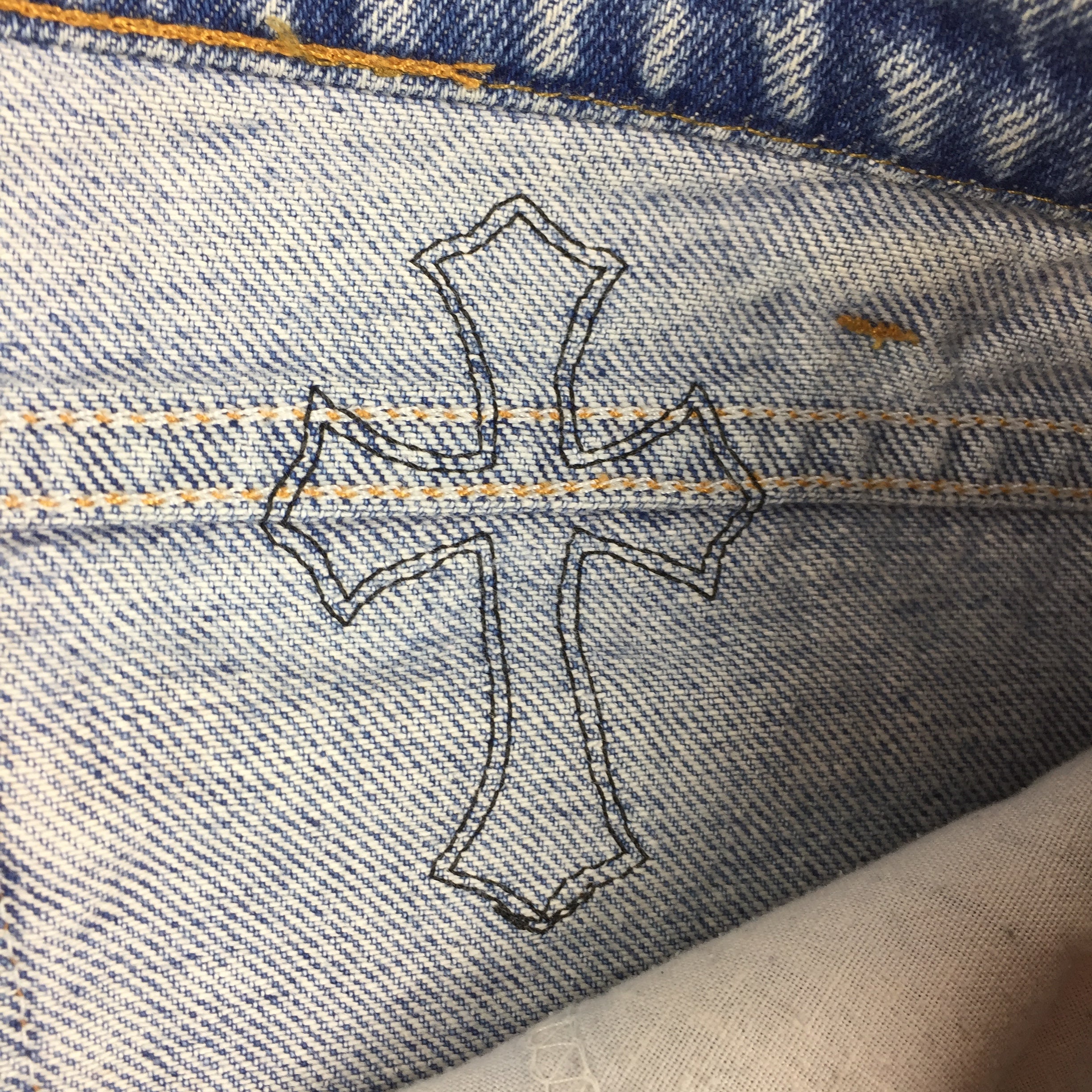 Chrome Hearts Cross Patch Blue Levi’s Denim