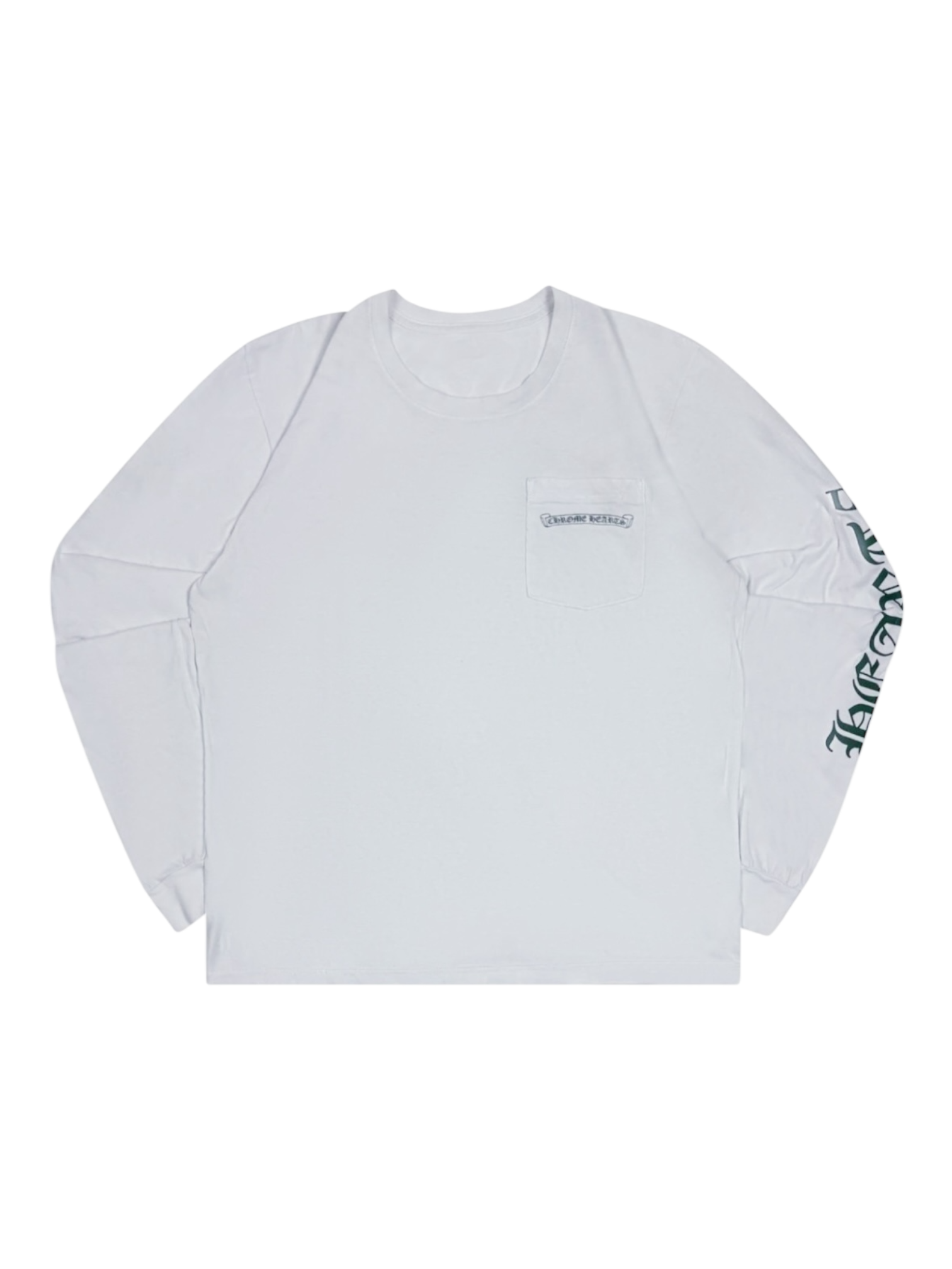 Chrome Hearts White Green Cemetery Cross Longsleeve