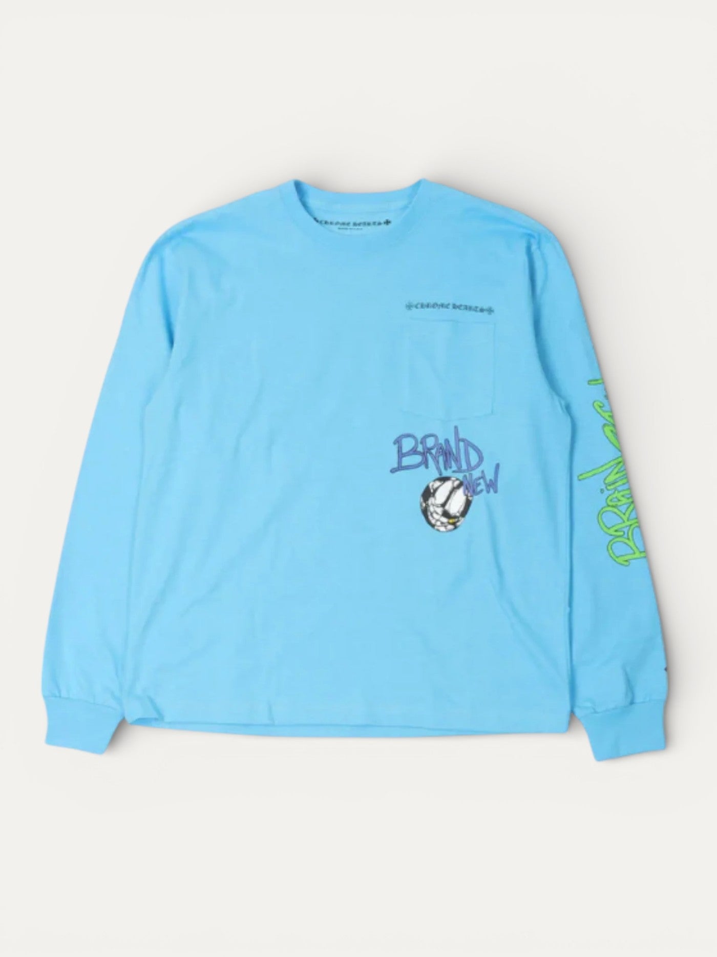 Chrome Hearts Matty Boy 'Brain New' Blue Longsleeve Shirt