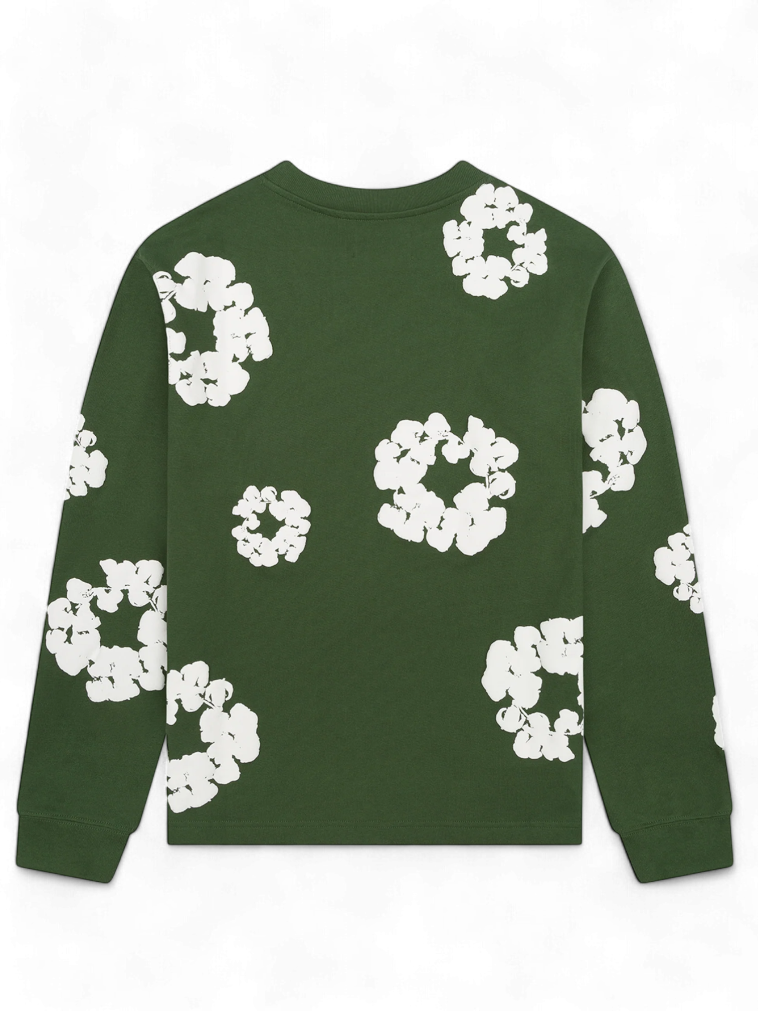 Denim Tears Green Cotton Wreath Longsleeve Shirt