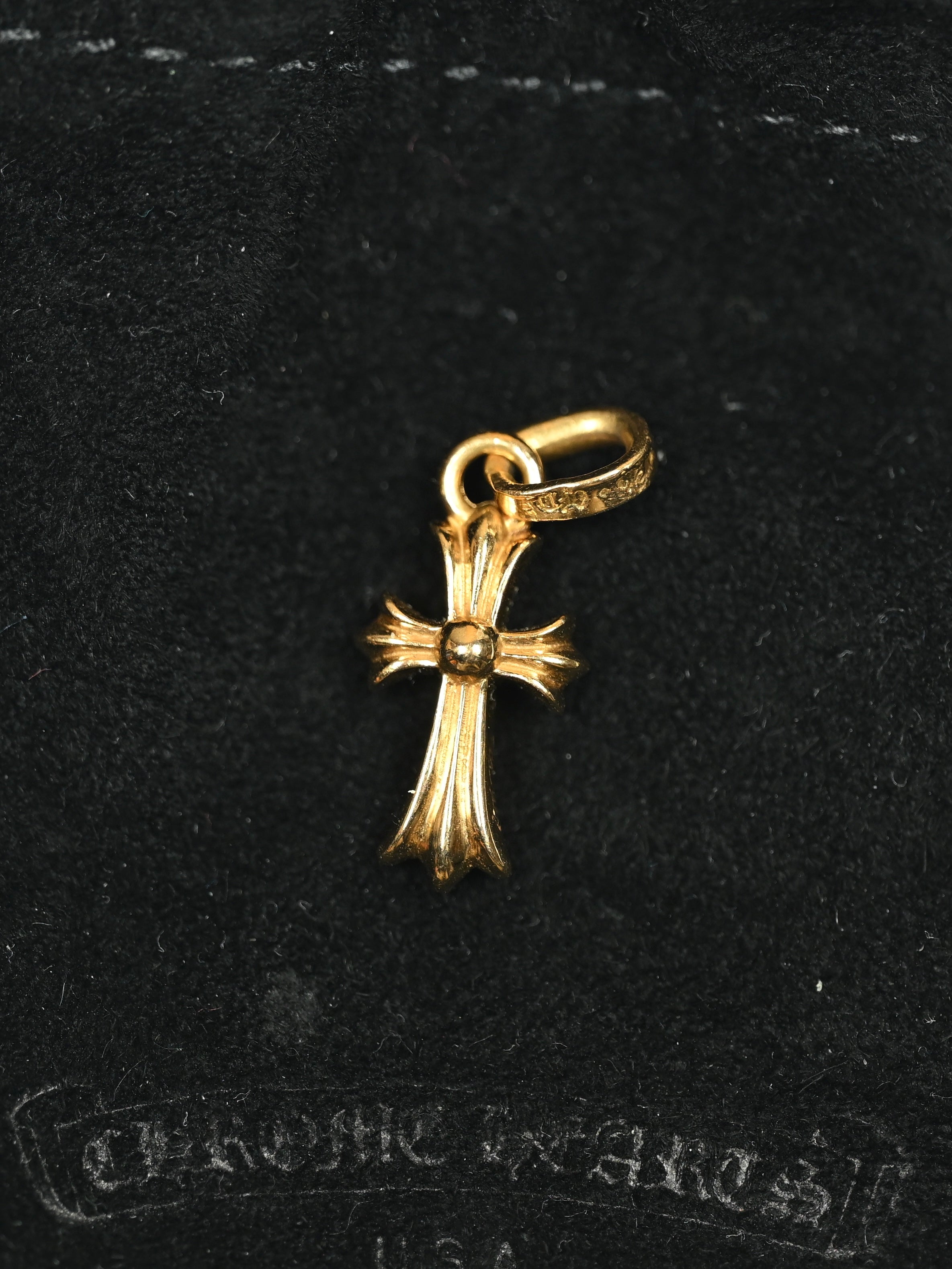 Chrome Hearts 22k Gold Baby Fat Pendant