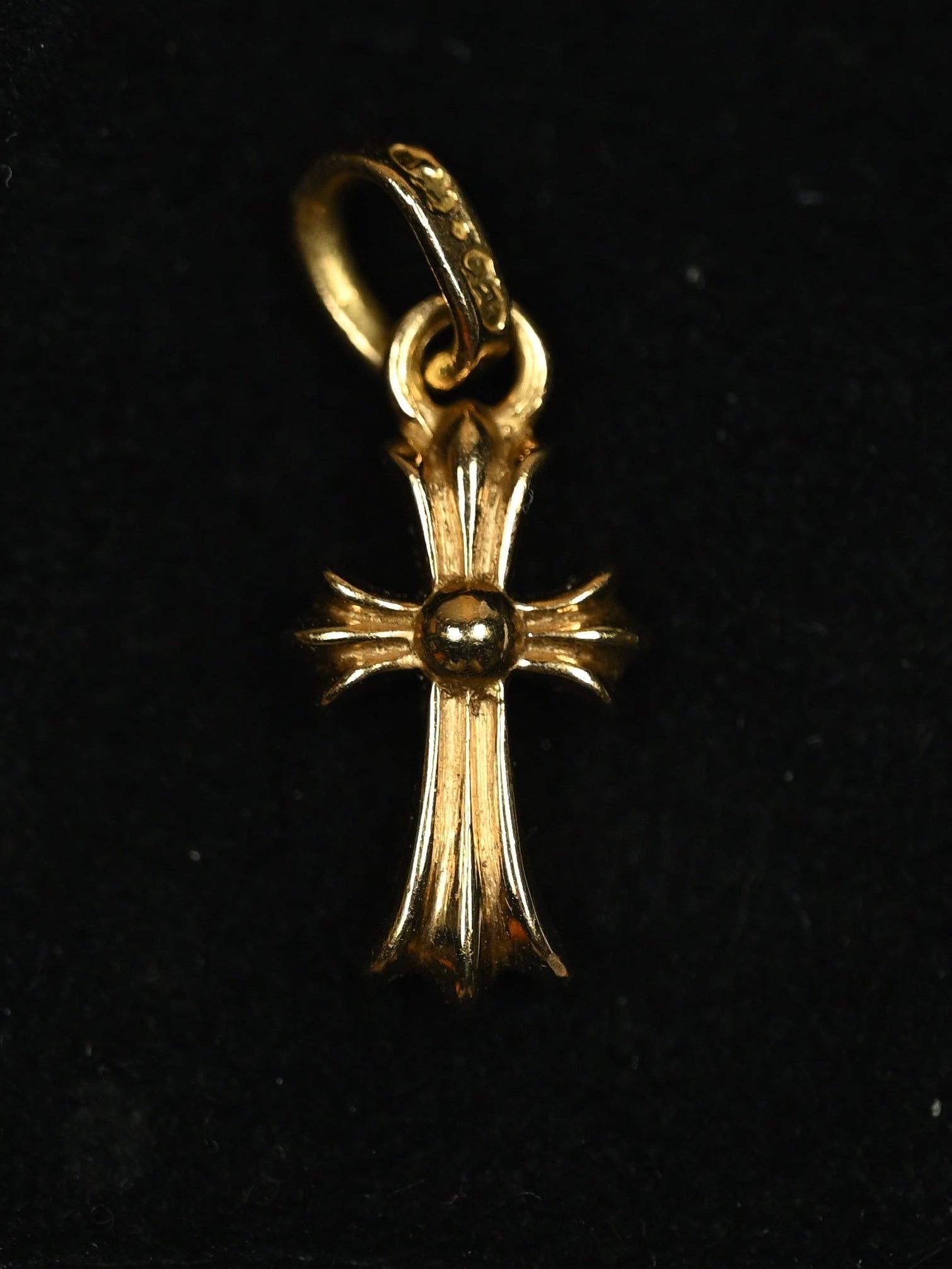 Chrome Hearts 22k Gold Baby Fat Pendant