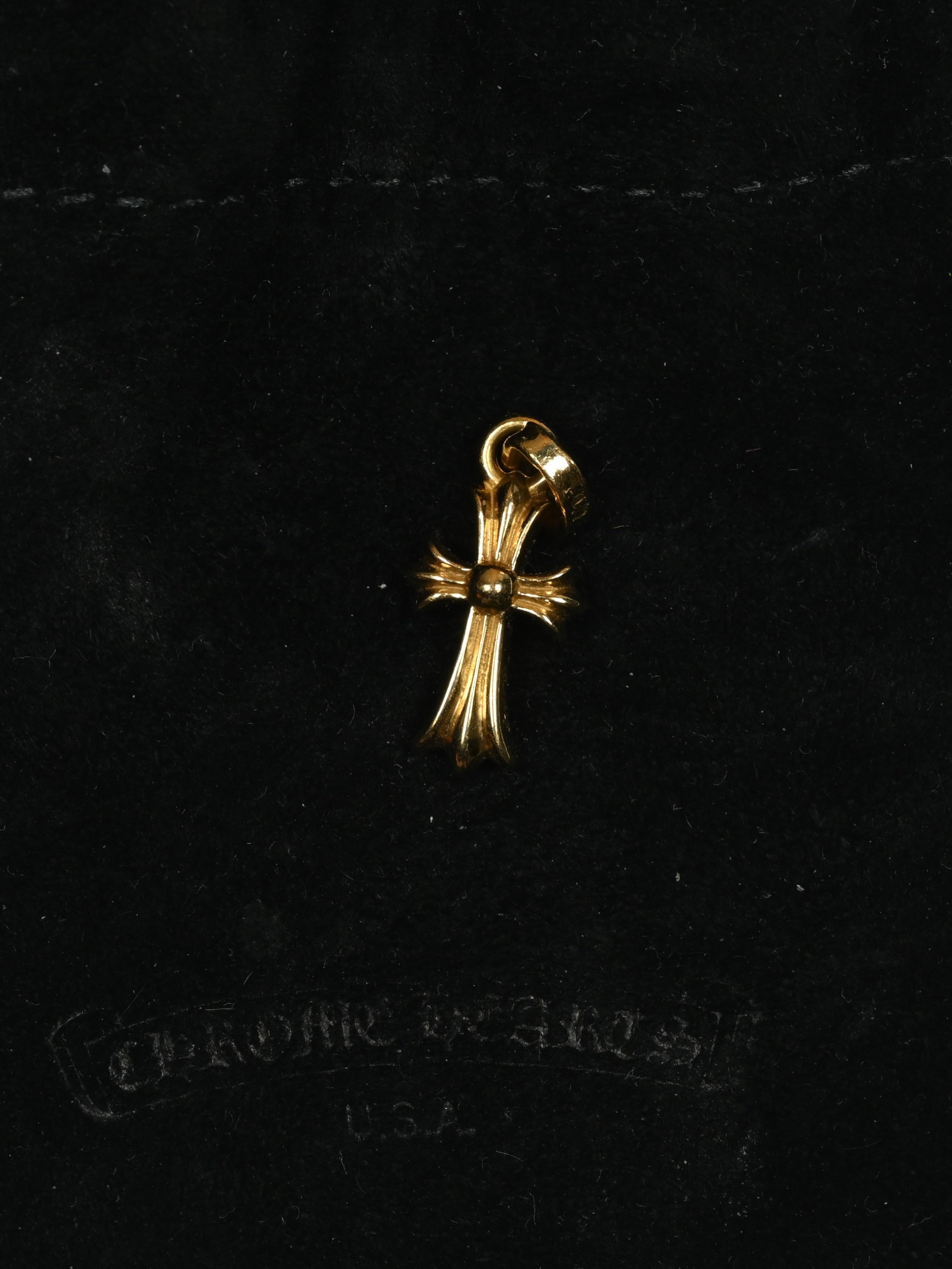 Chrome Hearts 22k Gold Baby Fat Pendant