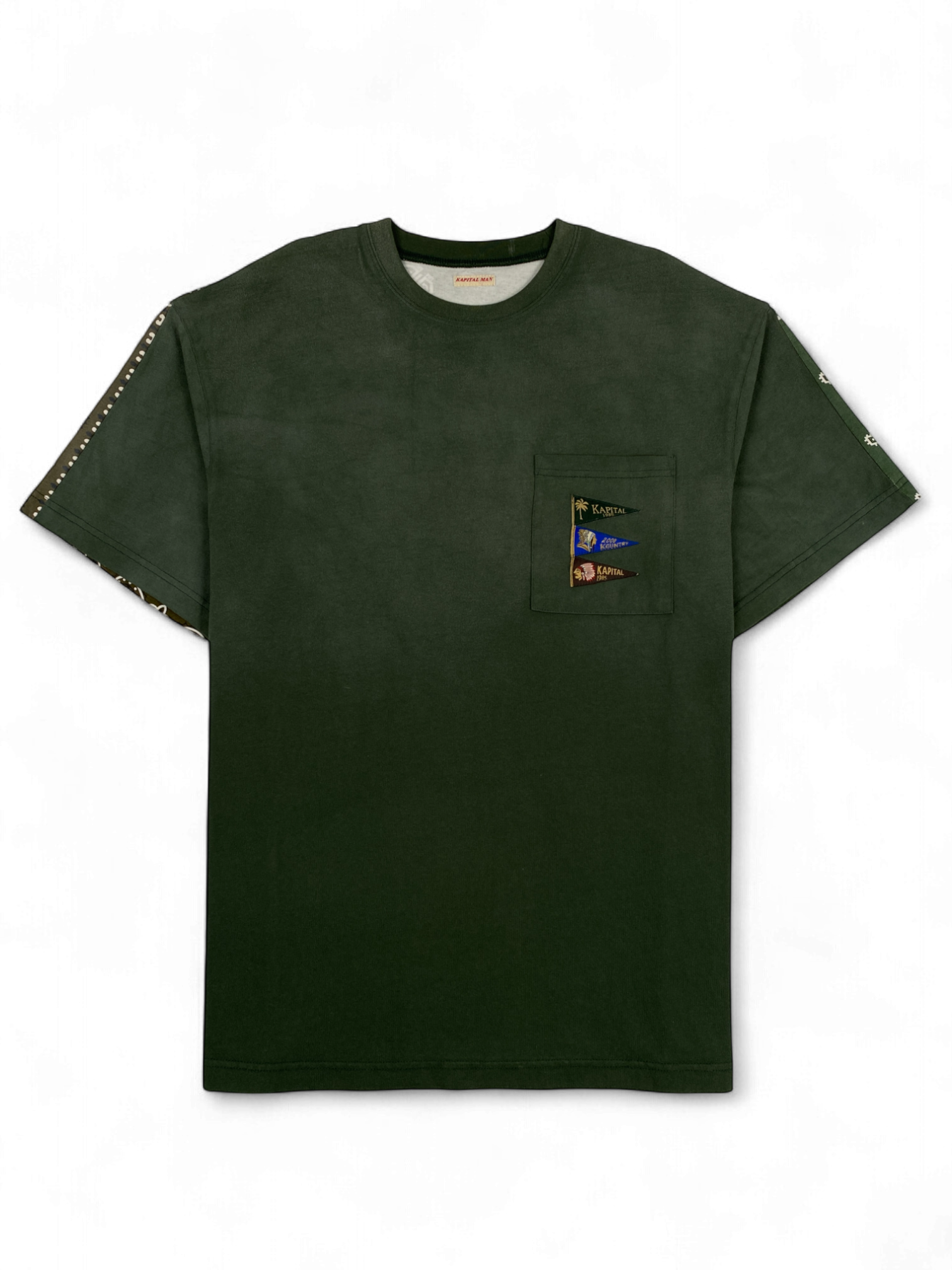Kapital  Green Paisley Print Tee