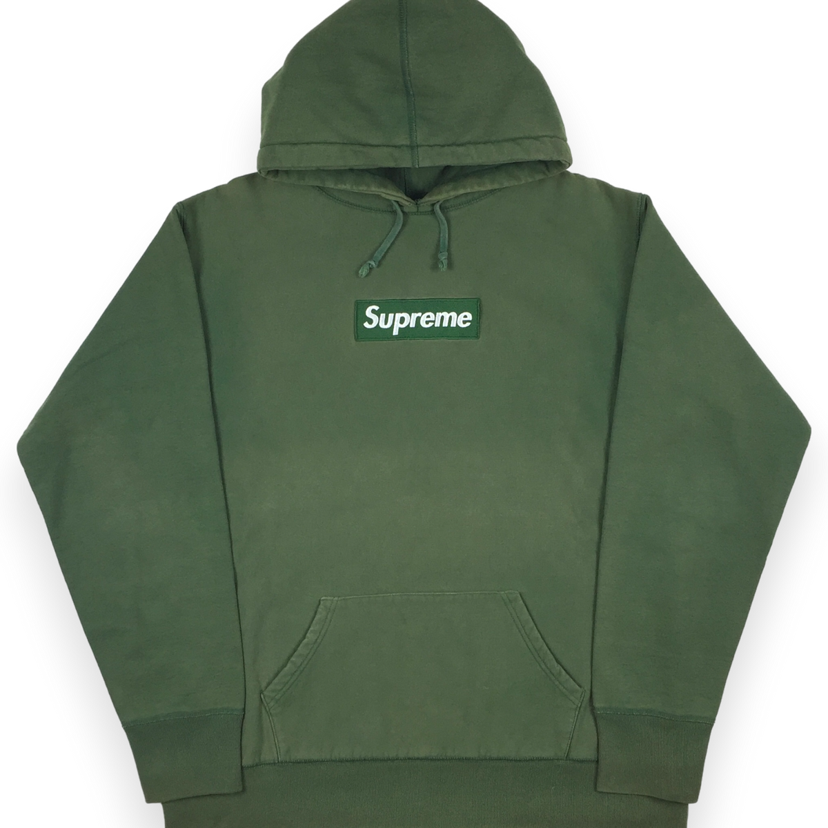 Supreme forest green box logo crewneck cheap