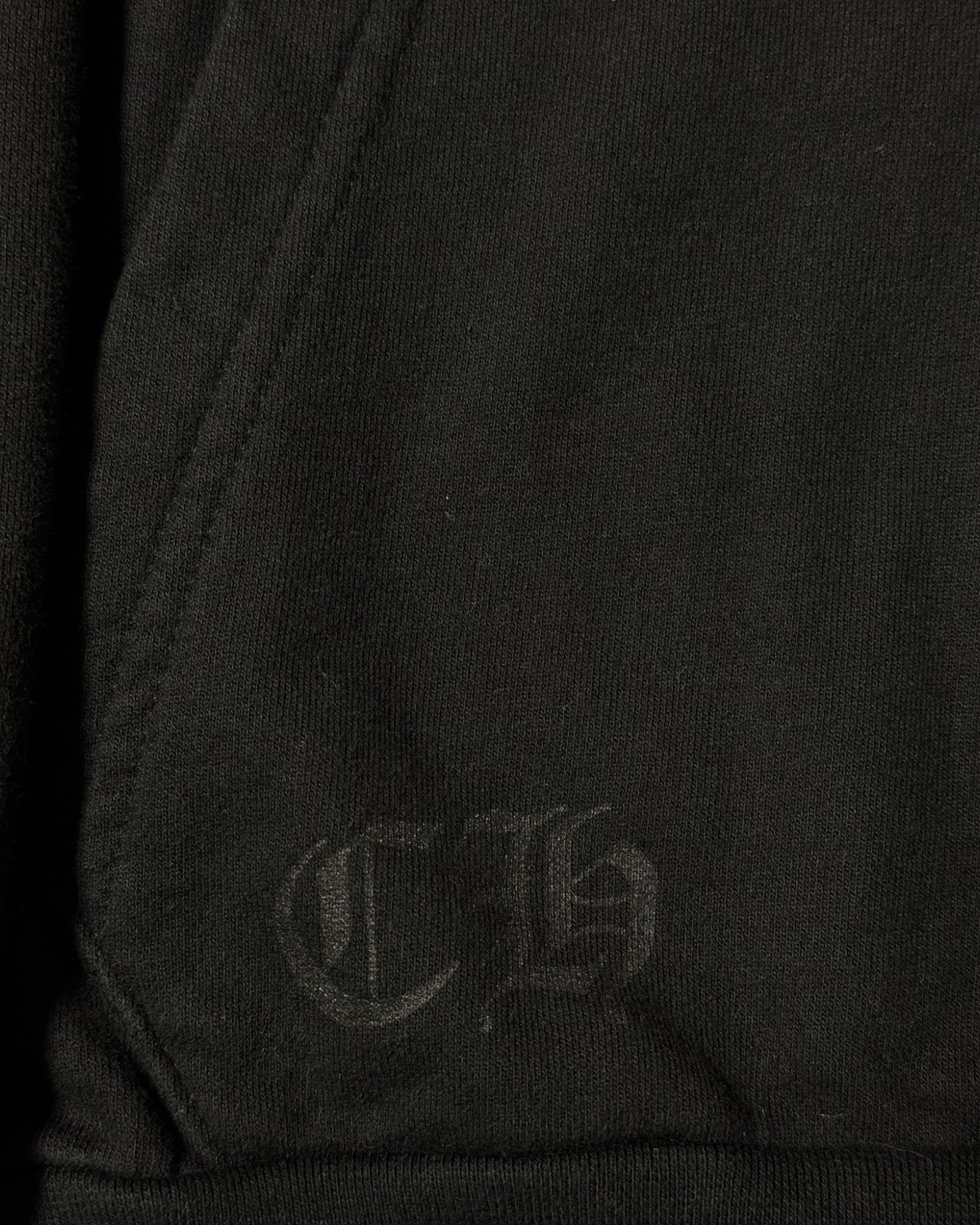 Chrome Hearts Black Scroll Logo Hoodie