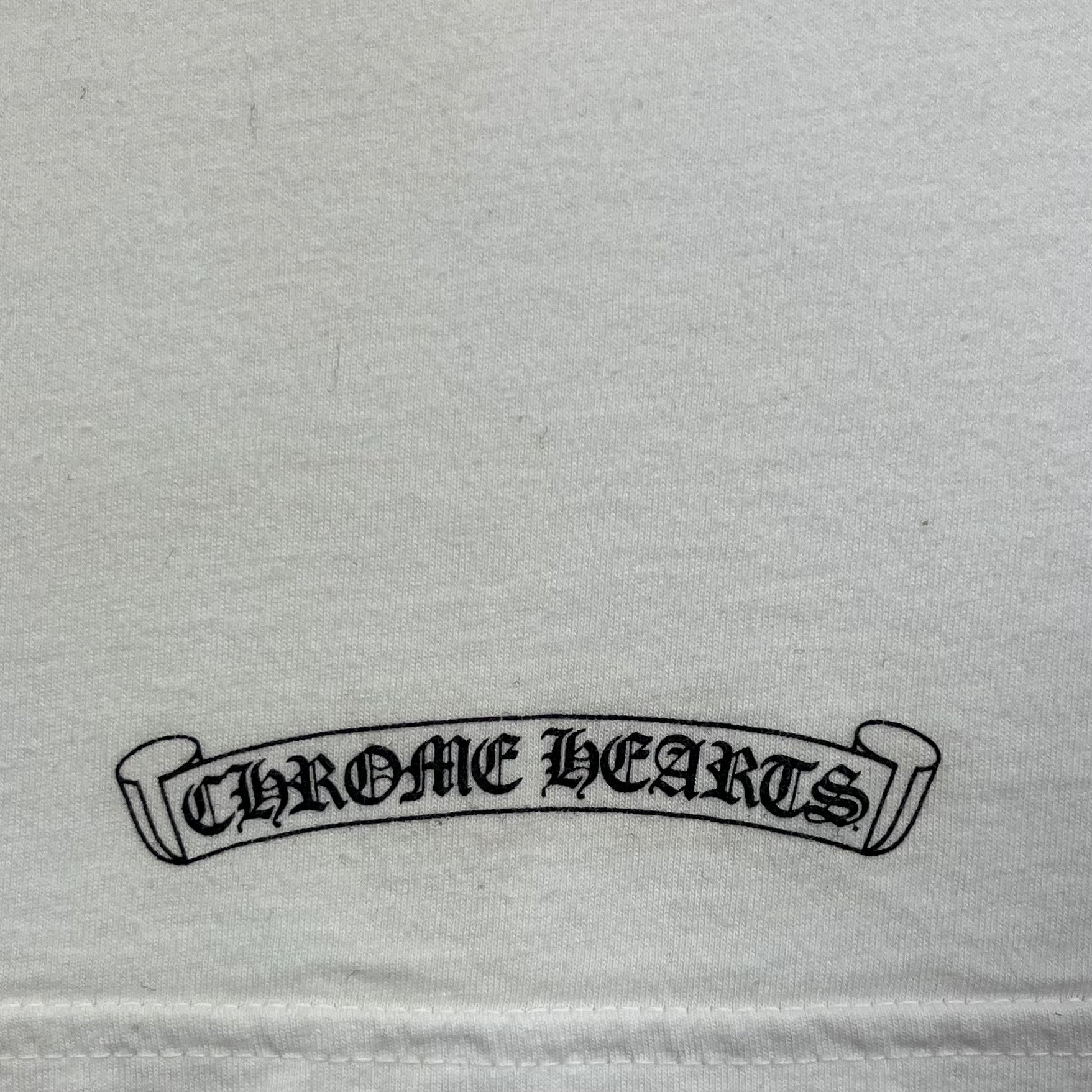 Chrome Hearts White Dagger Logo Tee