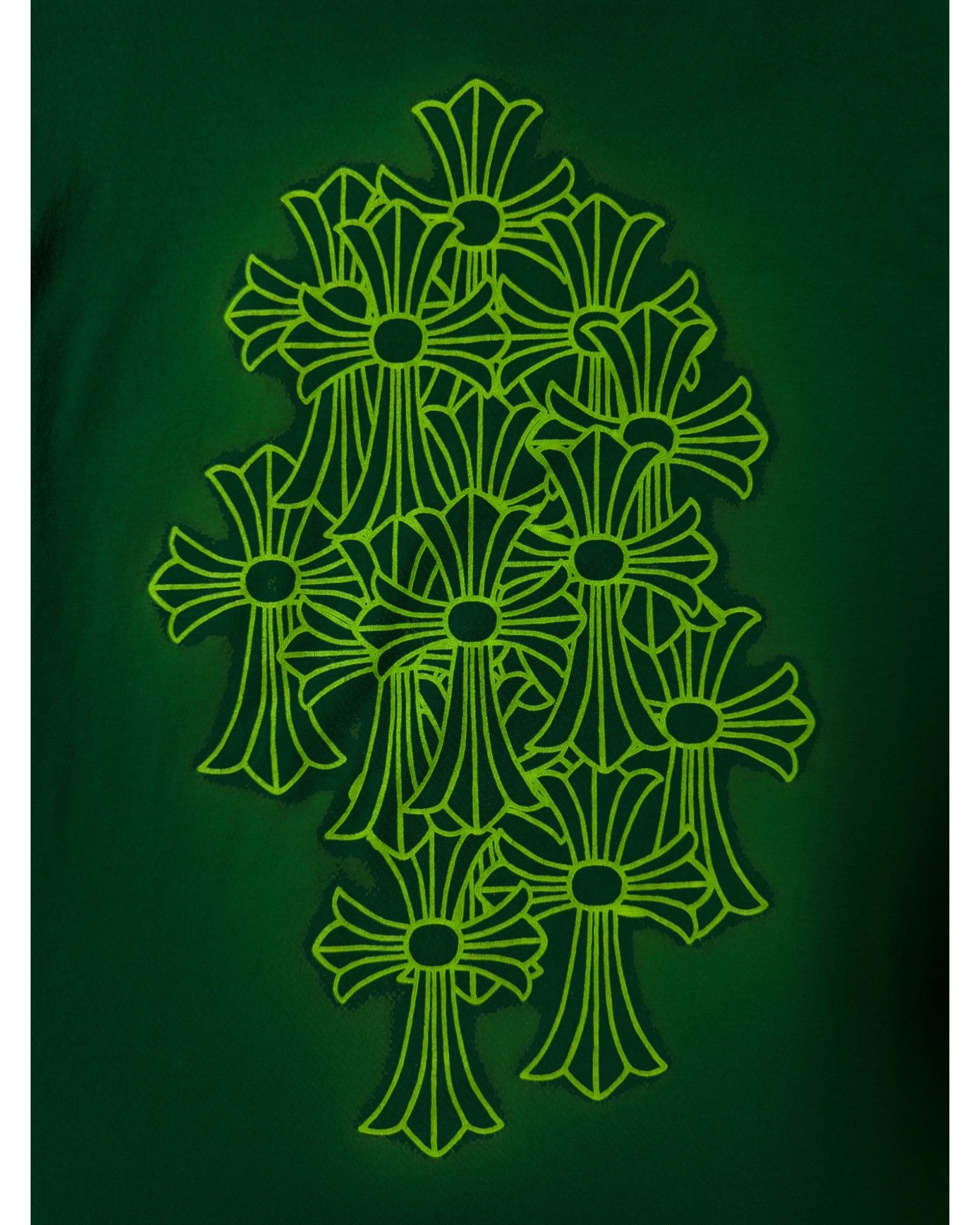 Chrome Hearts Cemetery Cross Kelly Green Long Sleeve