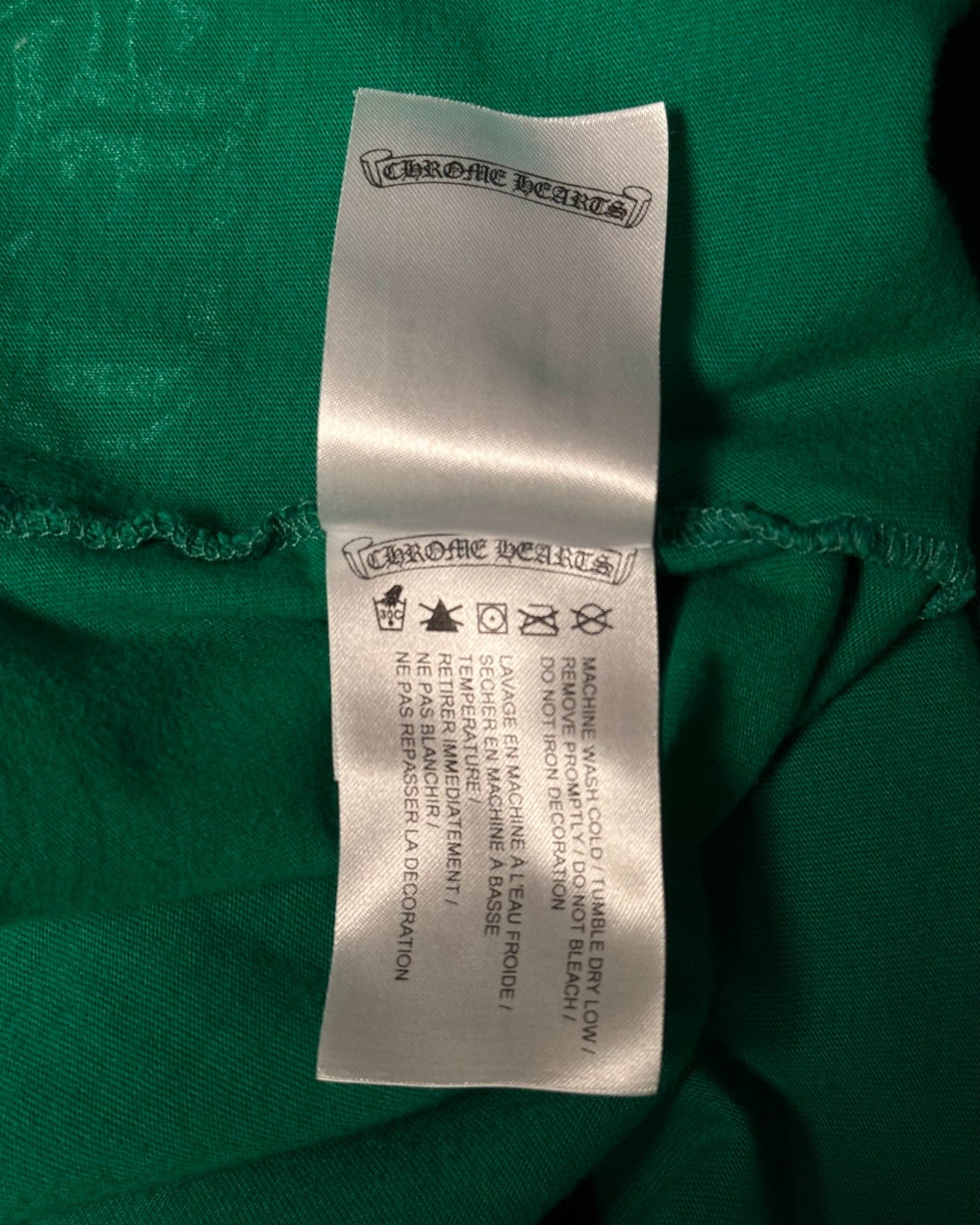 Chrome Hearts Cemetery Cross Kelly Green Long Sleeve