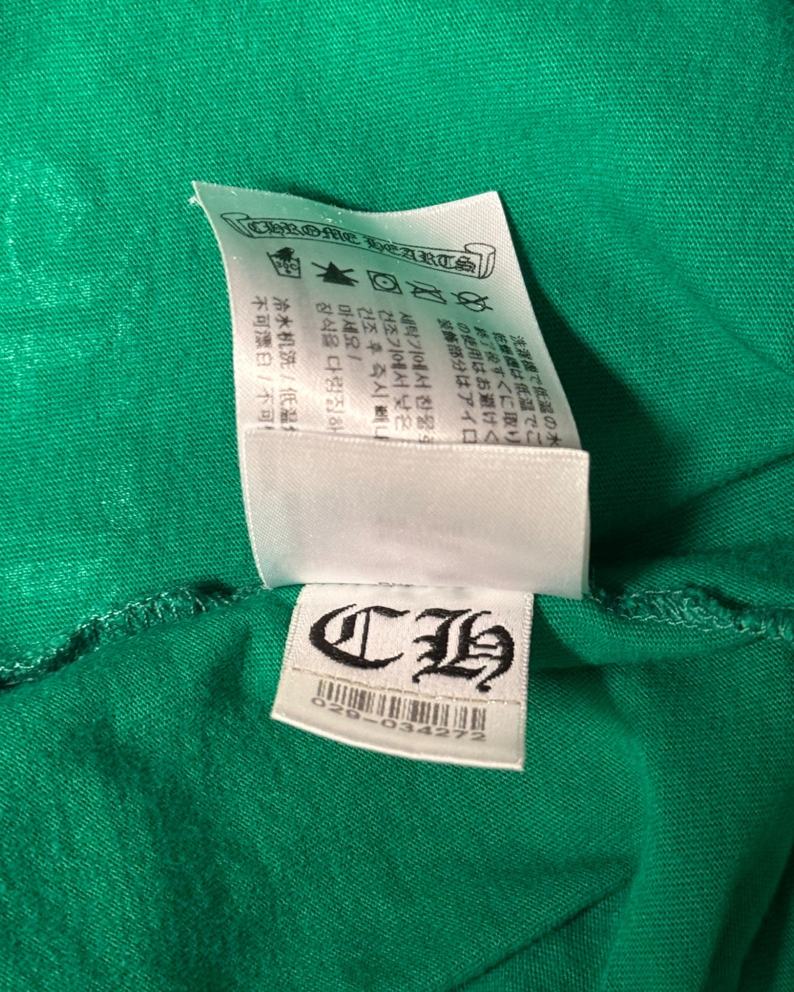 Chrome Hearts Cemetery Cross Kelly Green Long Sleeve