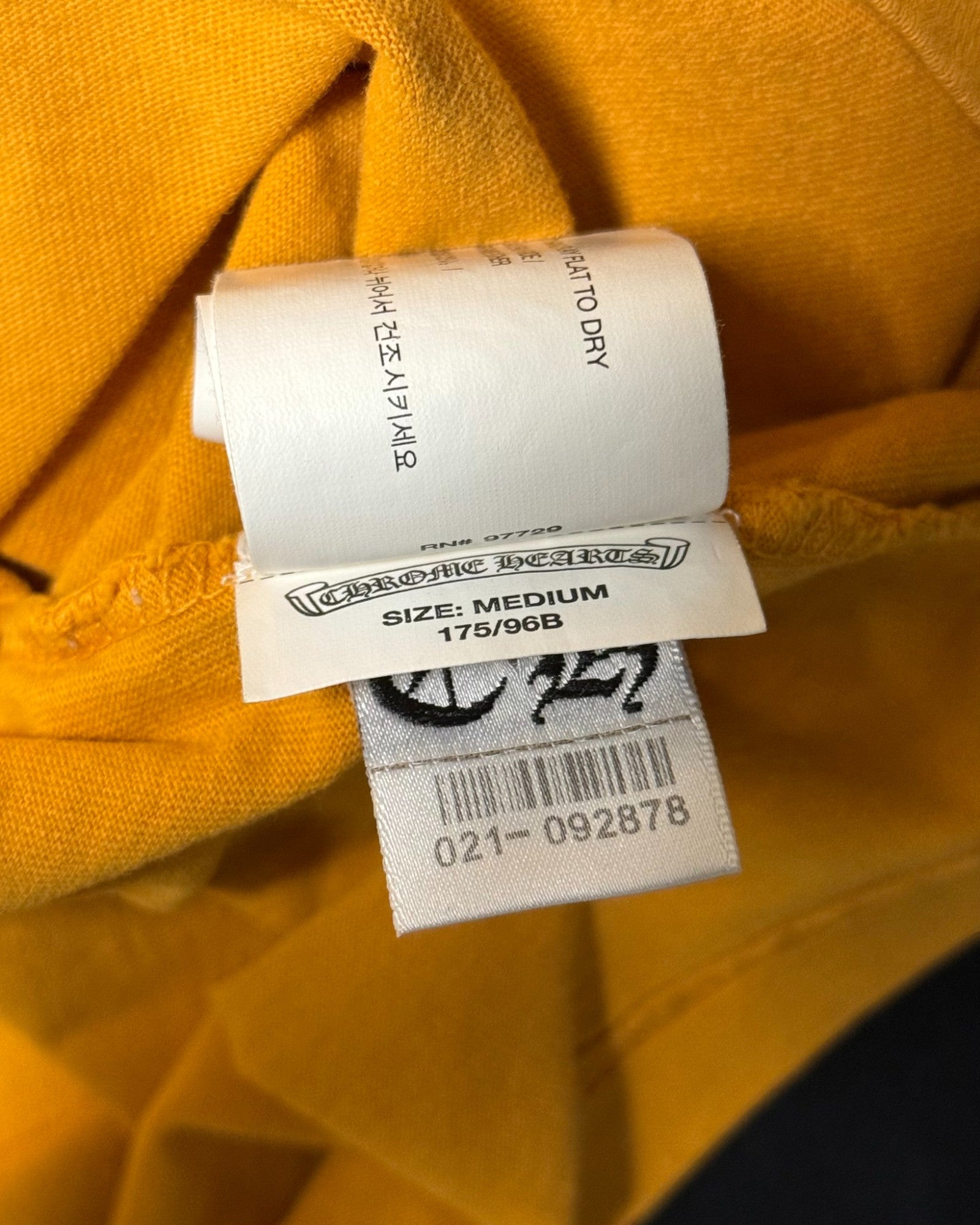 Chrome Hearts Yellow Script Logo Tee