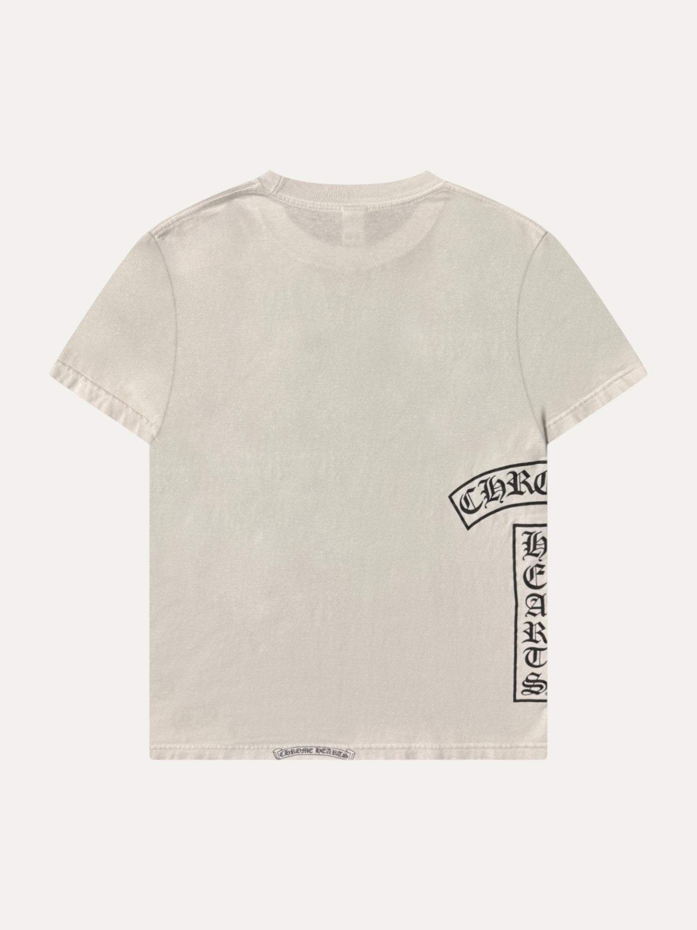 Chrome Hearts White T-Bar Vertical Logo Tee