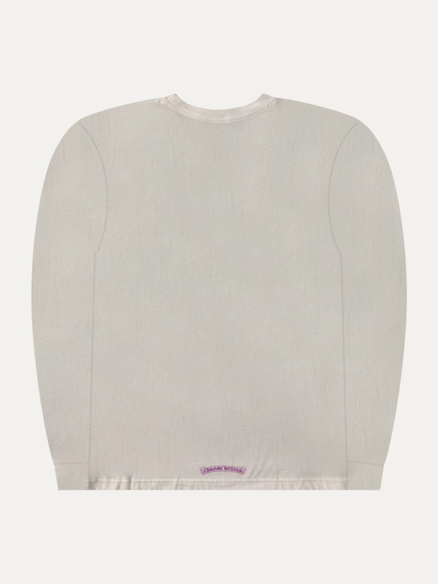 Chrome Hearts Purple White Neck Logo Longsleeve