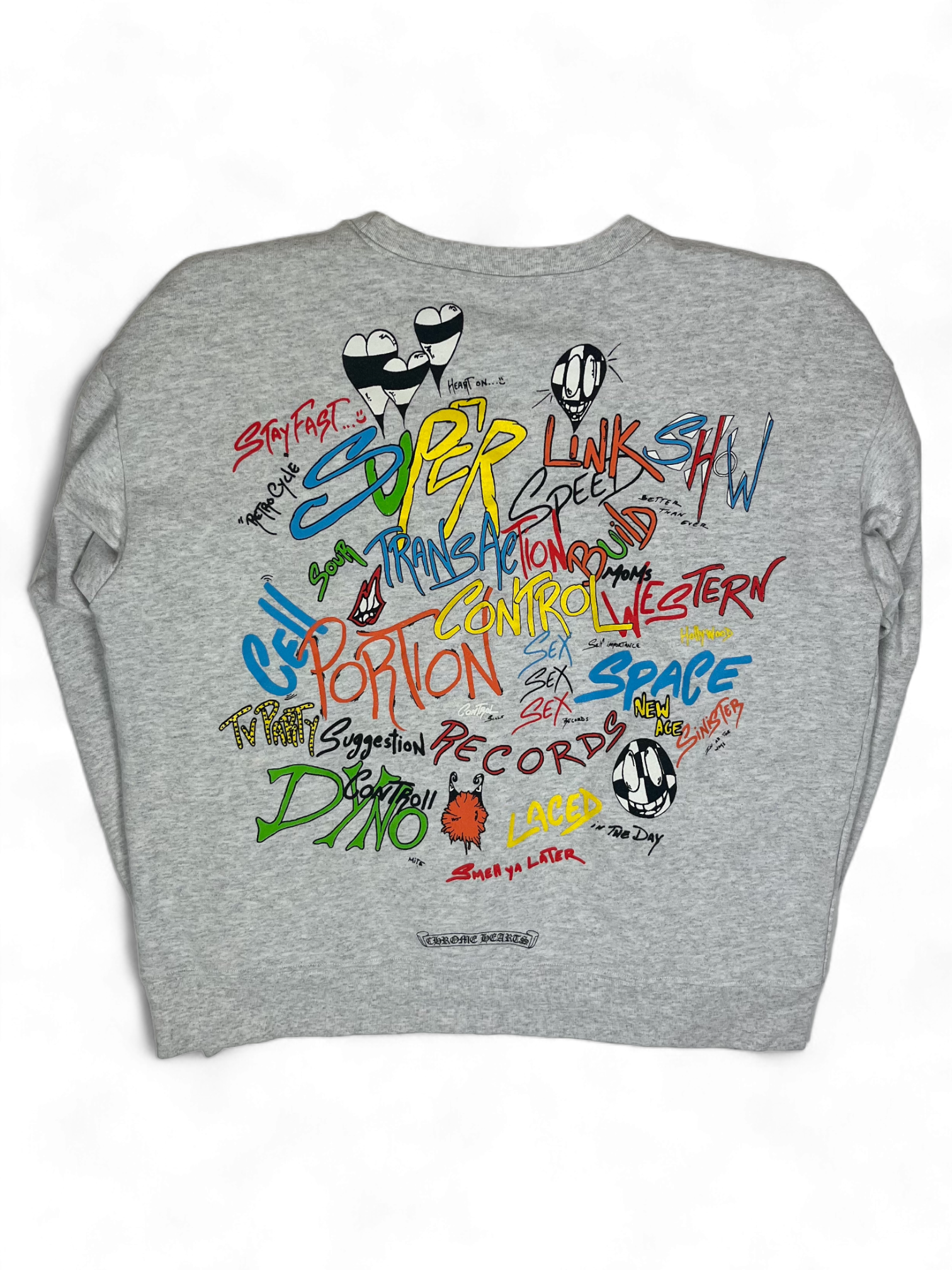 Chrome Hearts Matty Boy Heather Grey Brain Crewneck