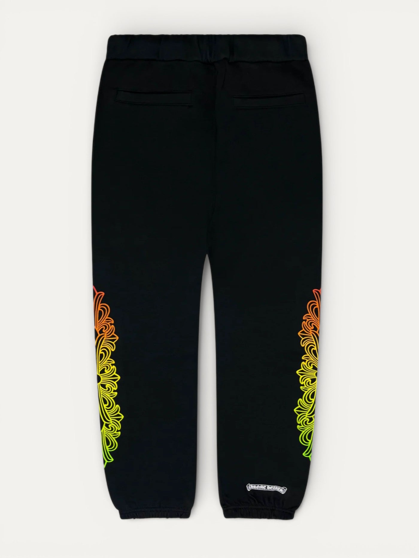 Chrome Hearts Gradient Multi Color Logo Black Sweatpants