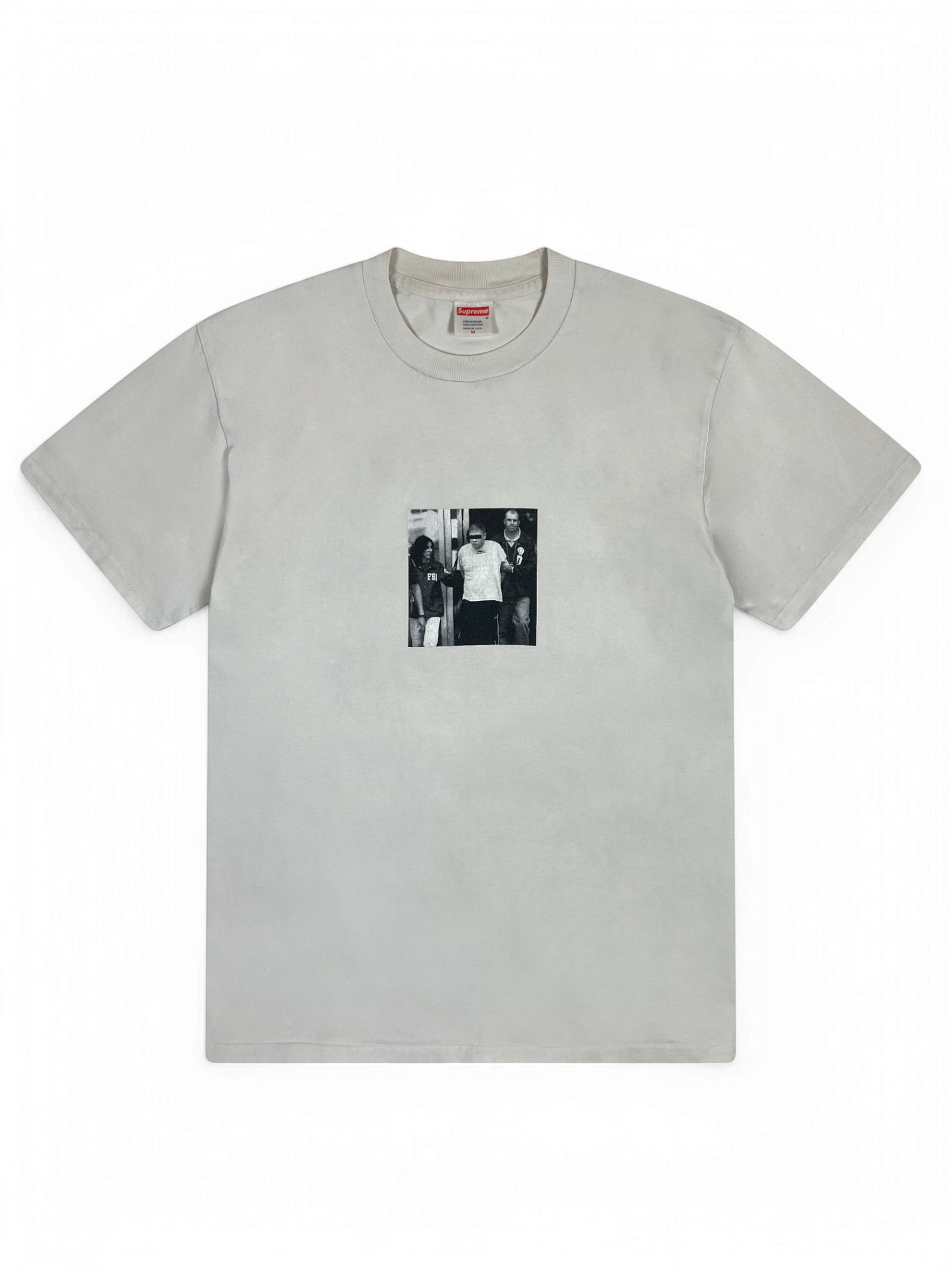2005 Supreme Illegal Business Controls America White Tee