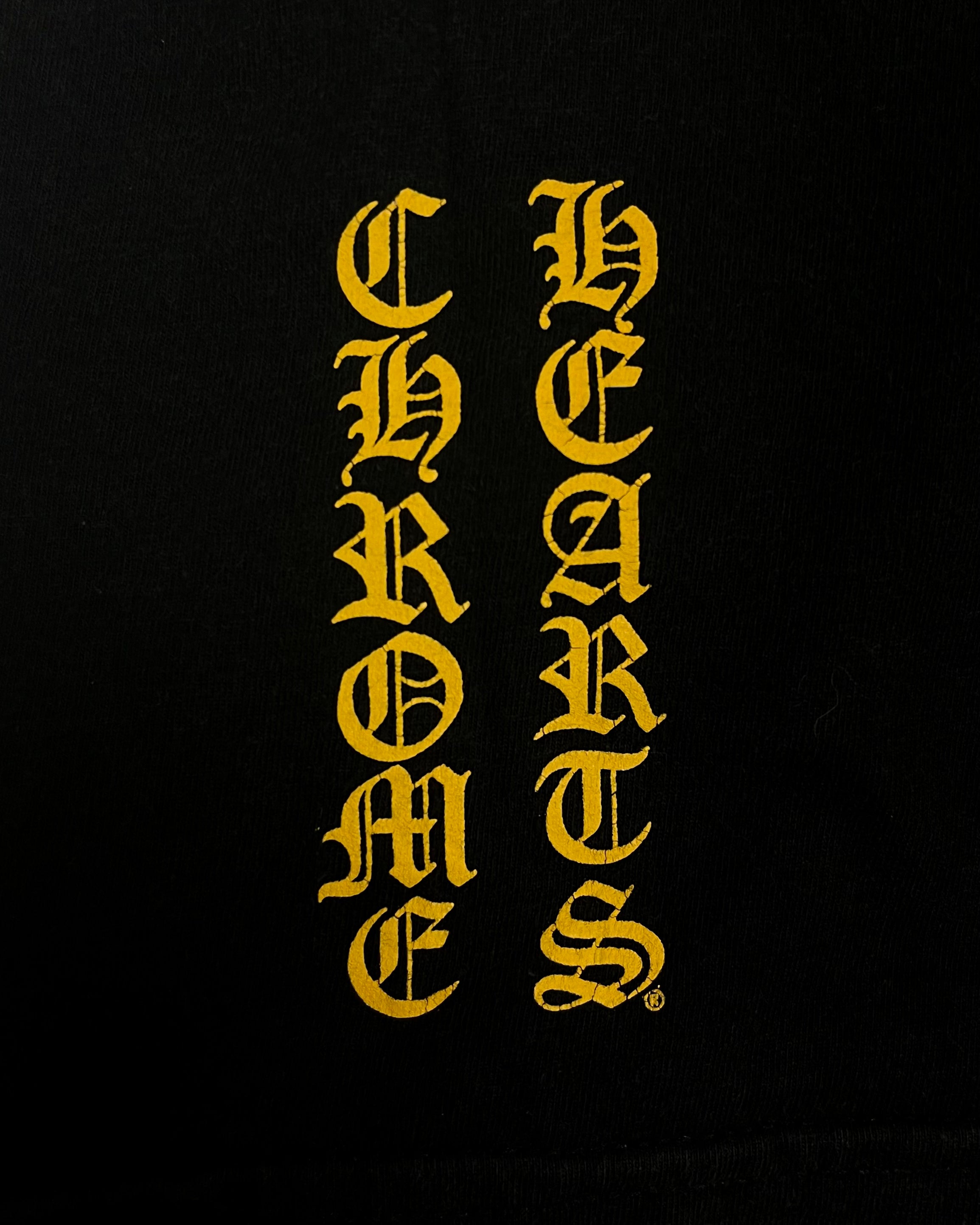 Chrome Hearts Black Yellow Dagger Tee