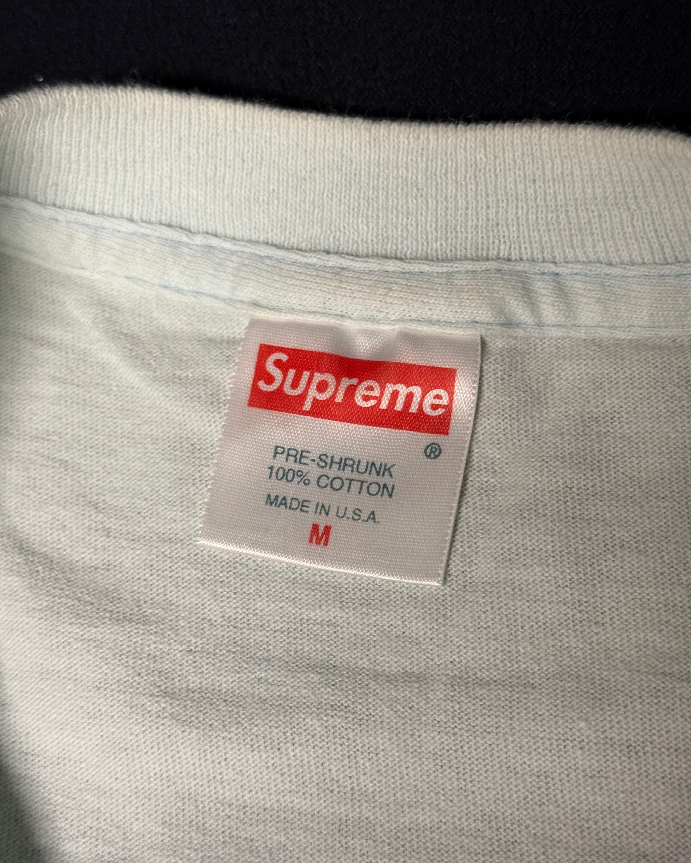 2000 Supreme LV Monogram Ice Blue Box Logo Tee