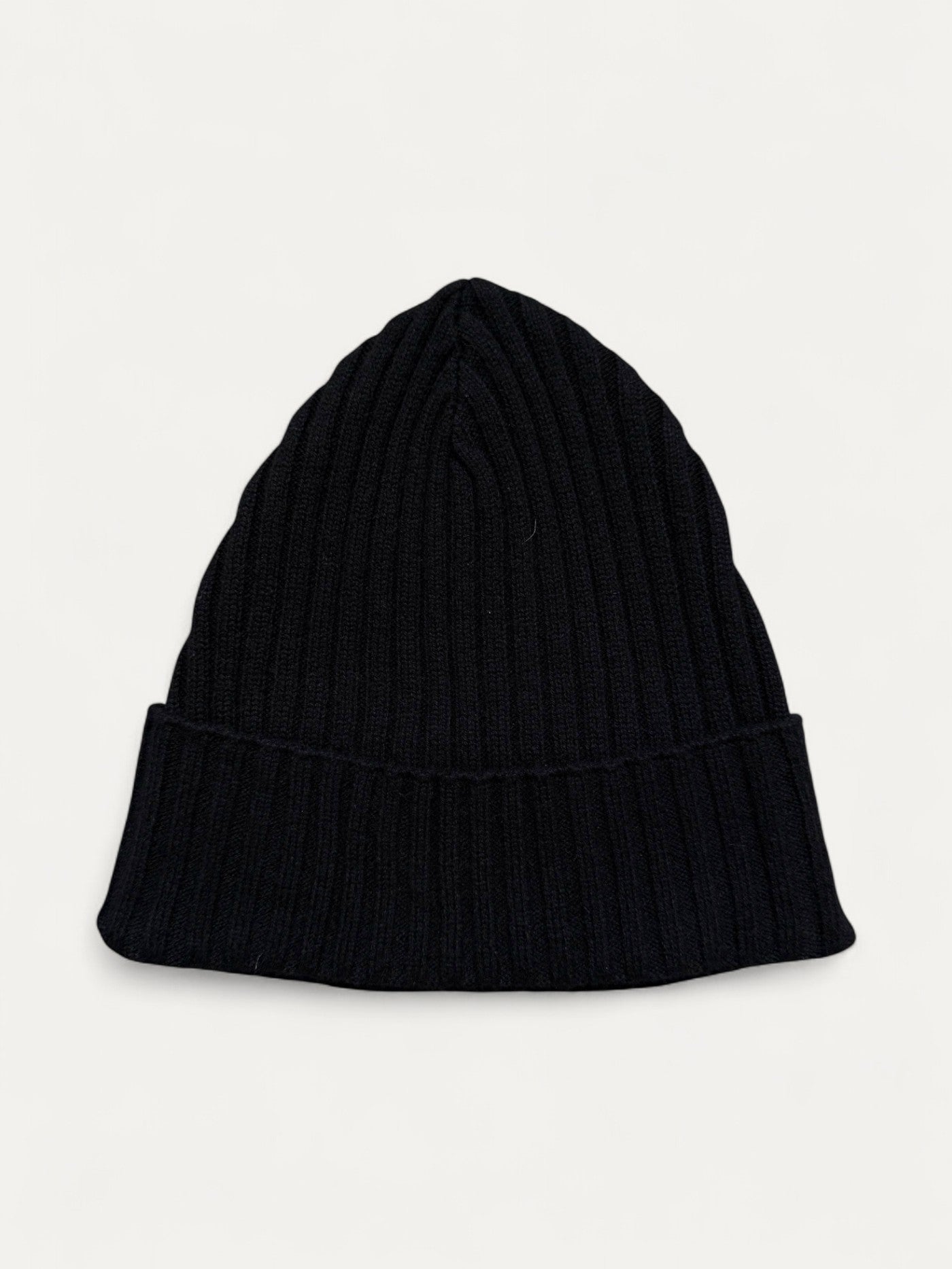 Chrome Hearts Black Cashmere Cross Patch Beanie