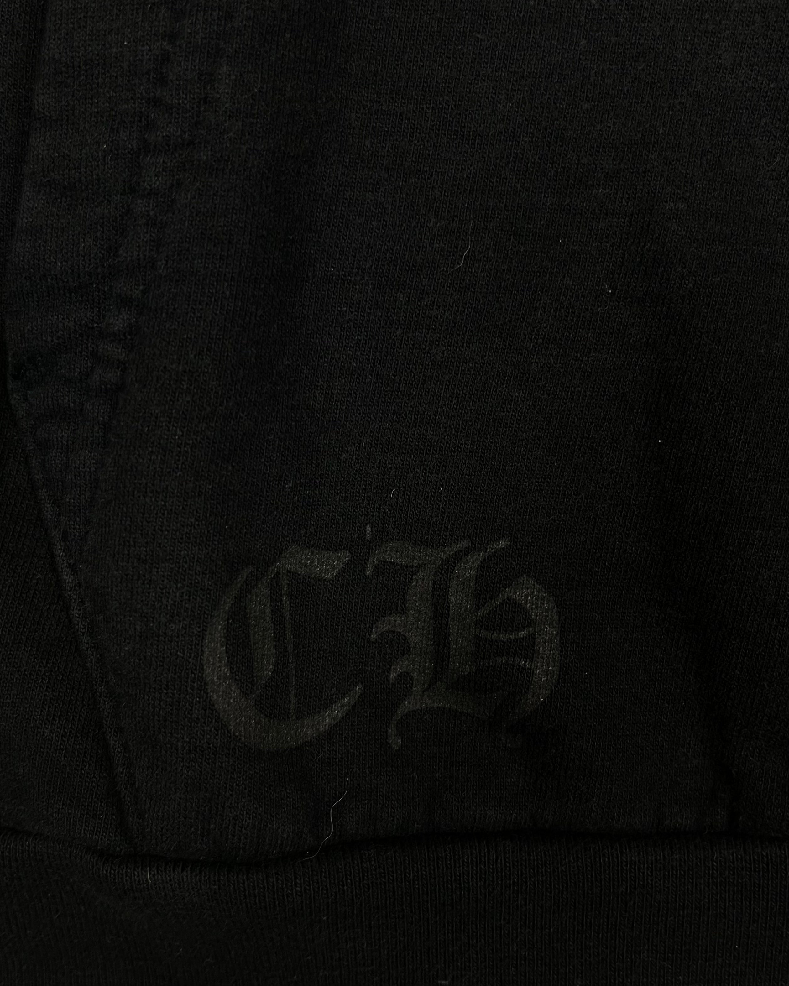 Chrome Hearts Vertical Logo Black Brown Hoodie