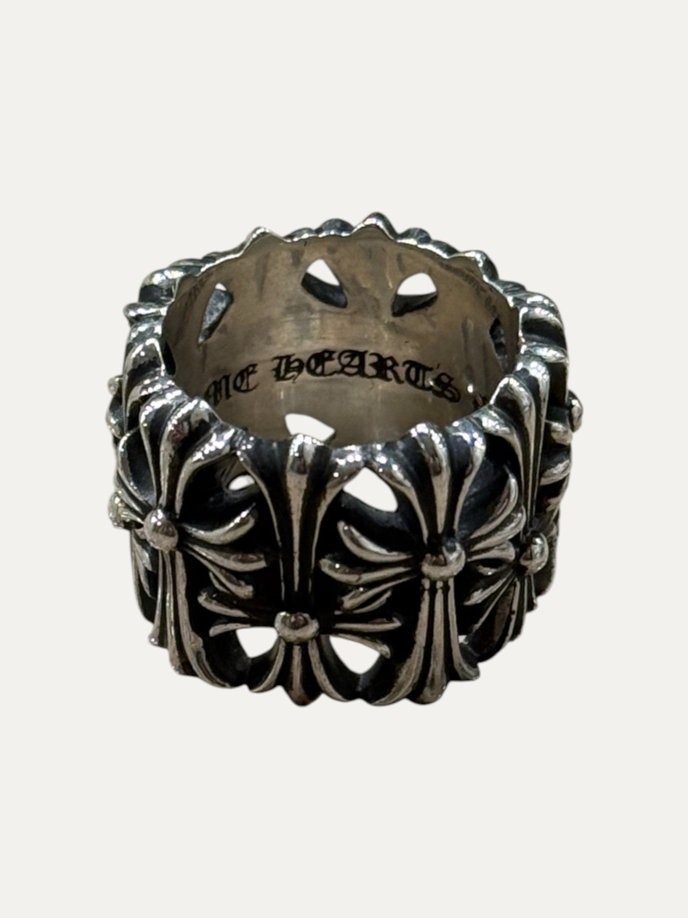 Chrome Hearts Cemetery Cross Silver Ring
