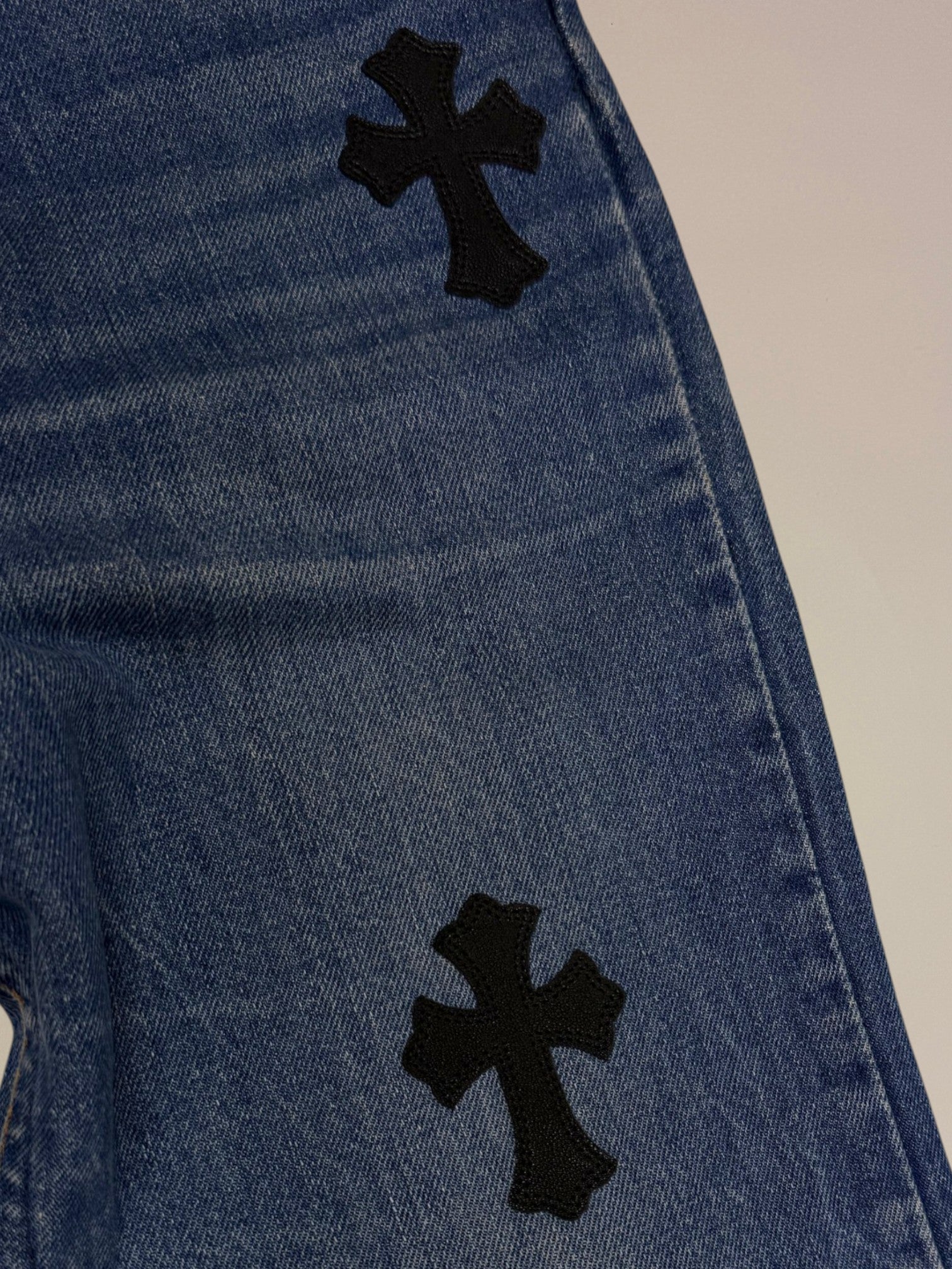 Chrome Hearts Cross Patch Levi's 517 Blue Levi's Jeans