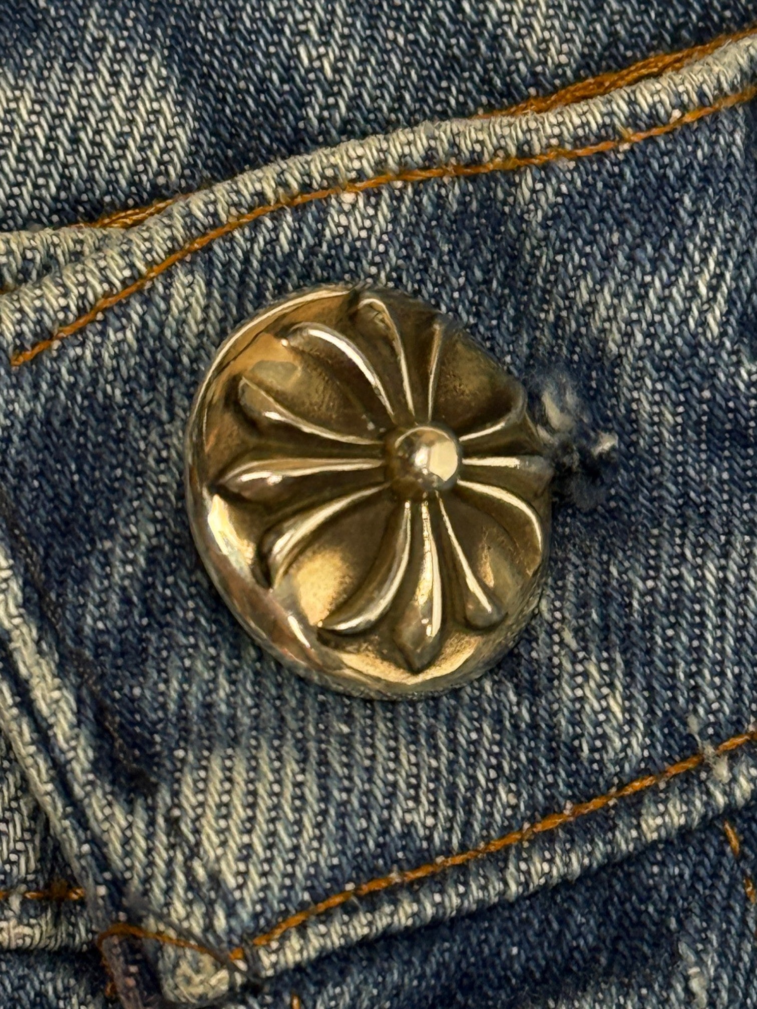 Chrome Hearts Cross Patch Levi's 517 Blue Levi's Jeans