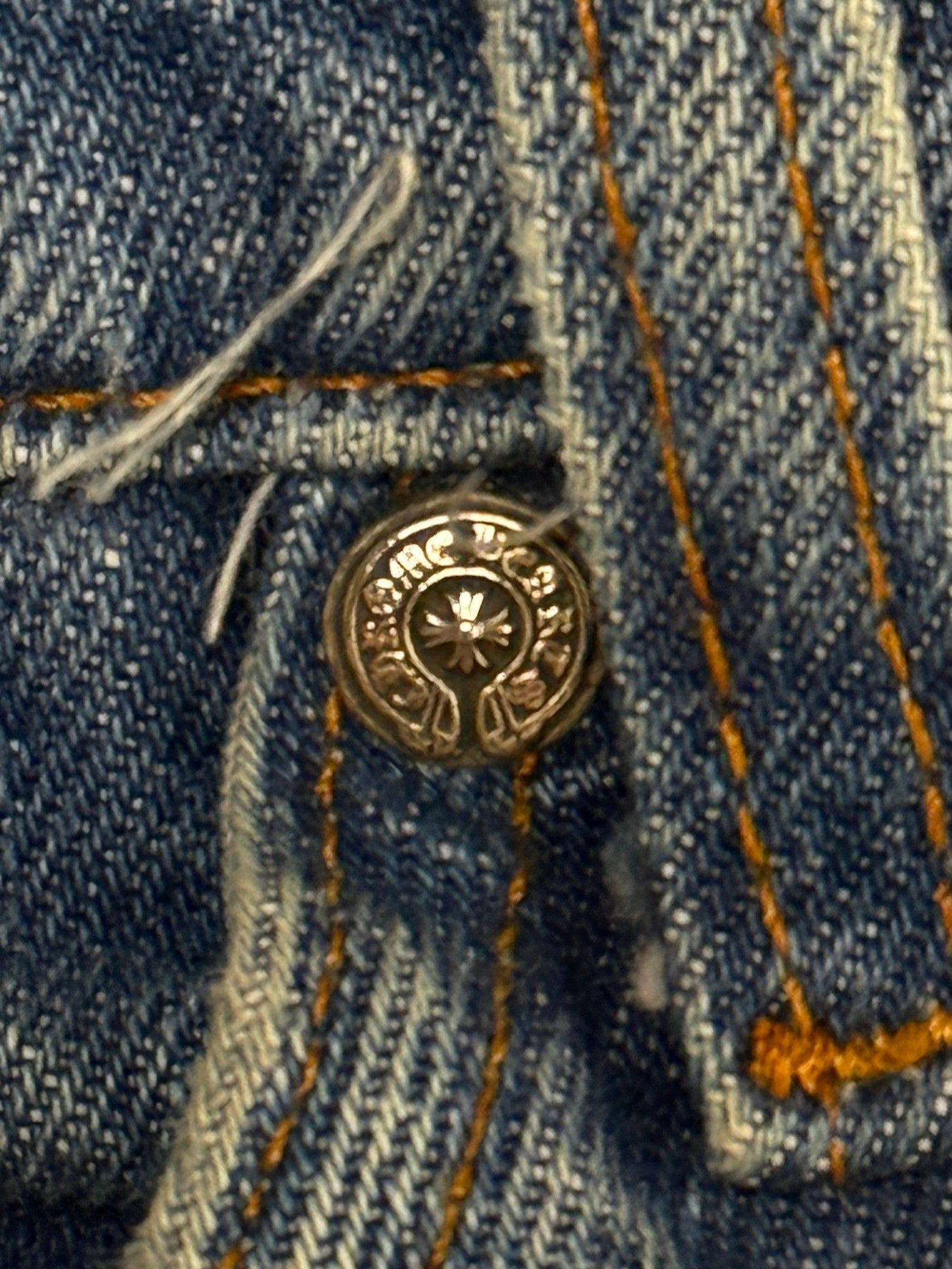 Chrome Hearts Cross Patch Levi's 517 Blue Levi's Jeans