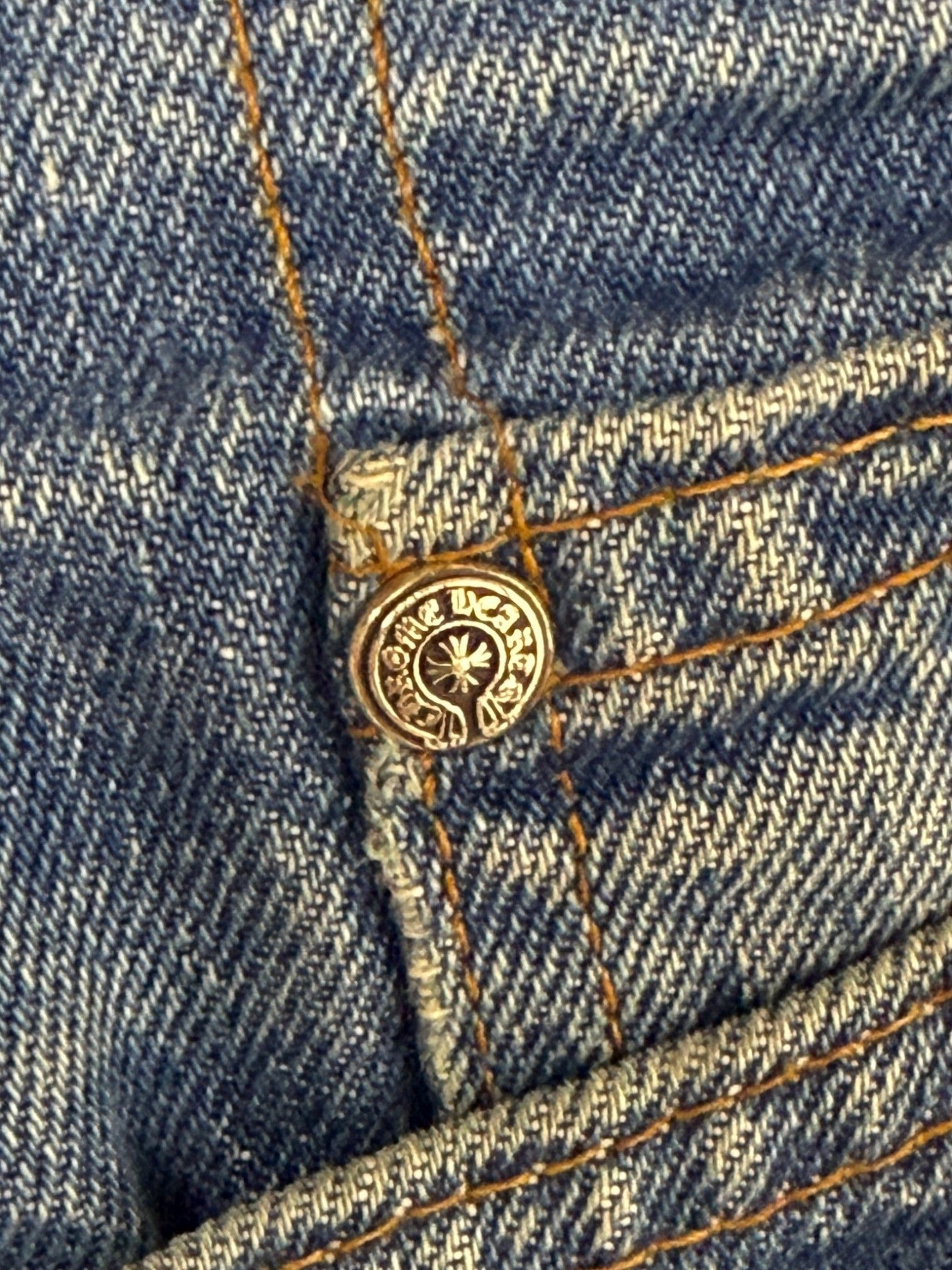 Chrome Hearts Cross Patch Levi's 517 Blue Levi's Jeans