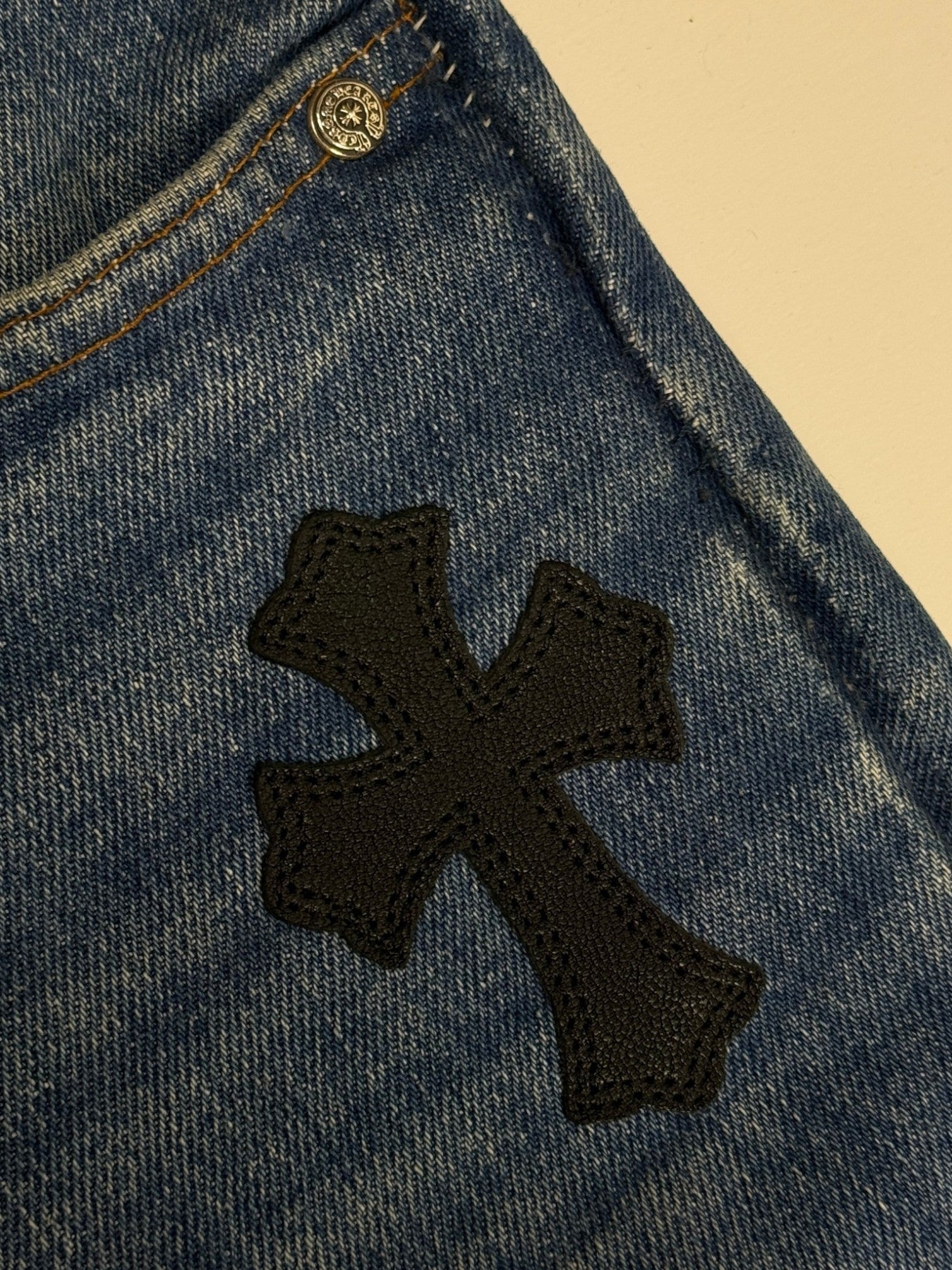 Chrome Hearts Cross Patch Levi's 517 Blue Levi's Jeans
