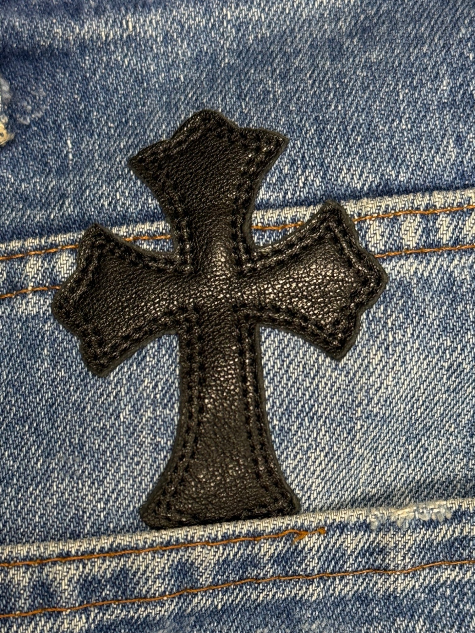 Chrome Hearts Cross Patch Levi's 517 Blue Levi's Jeans