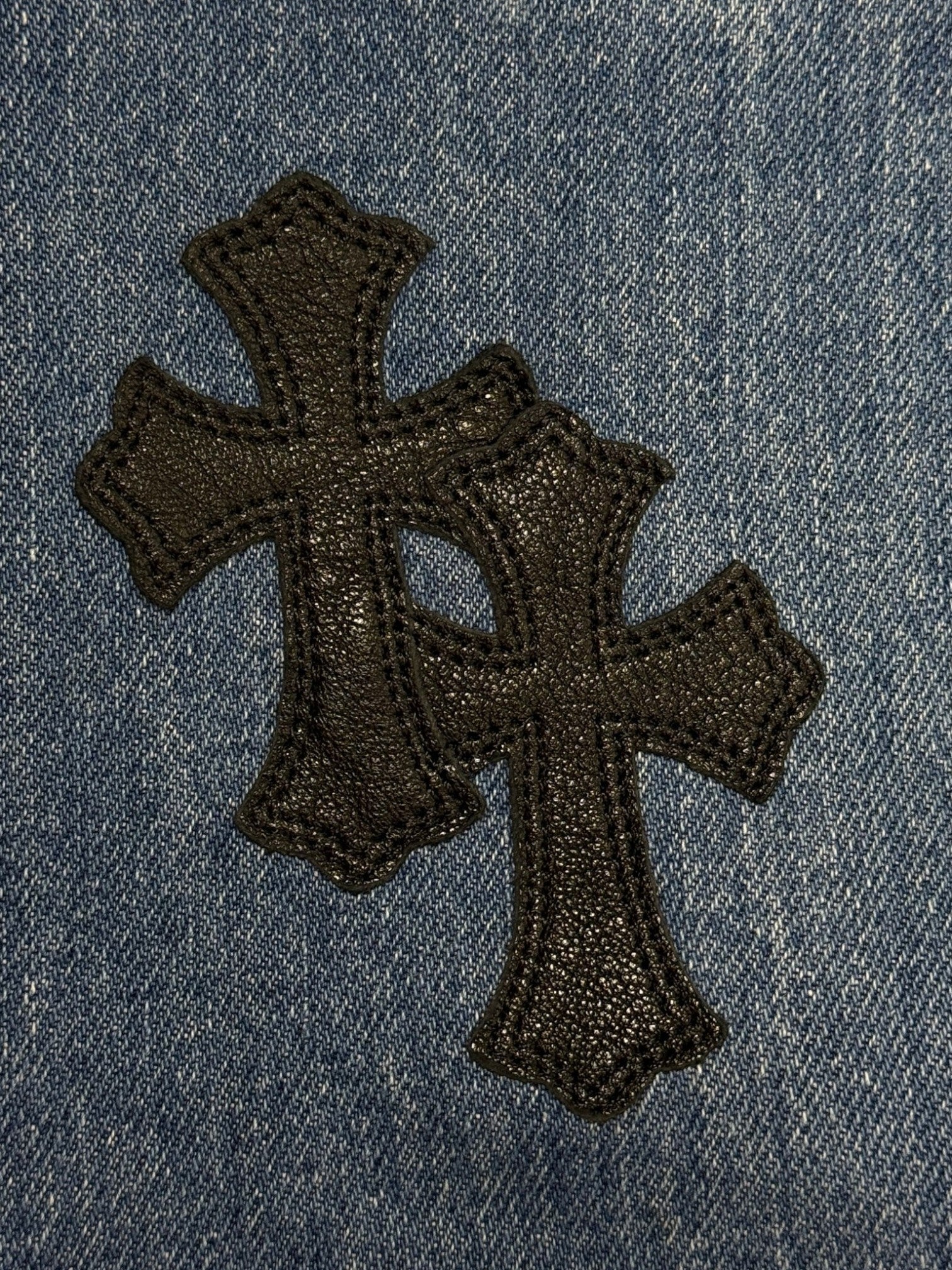 Chrome Hearts Cross Patch Levi's 517 Blue Levi's Jeans