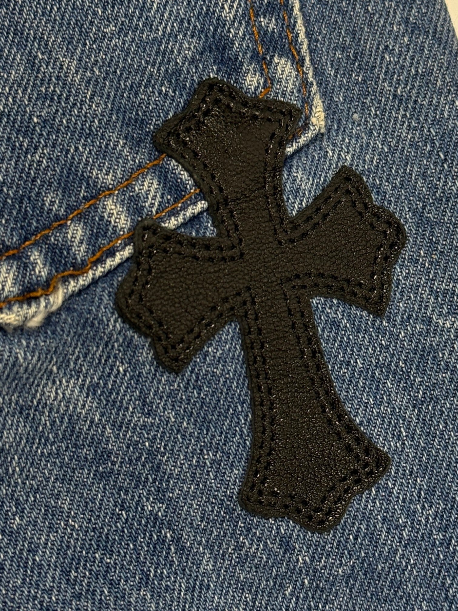 Chrome Hearts Cross Patch Levi's 517 Blue Levi's Jeans