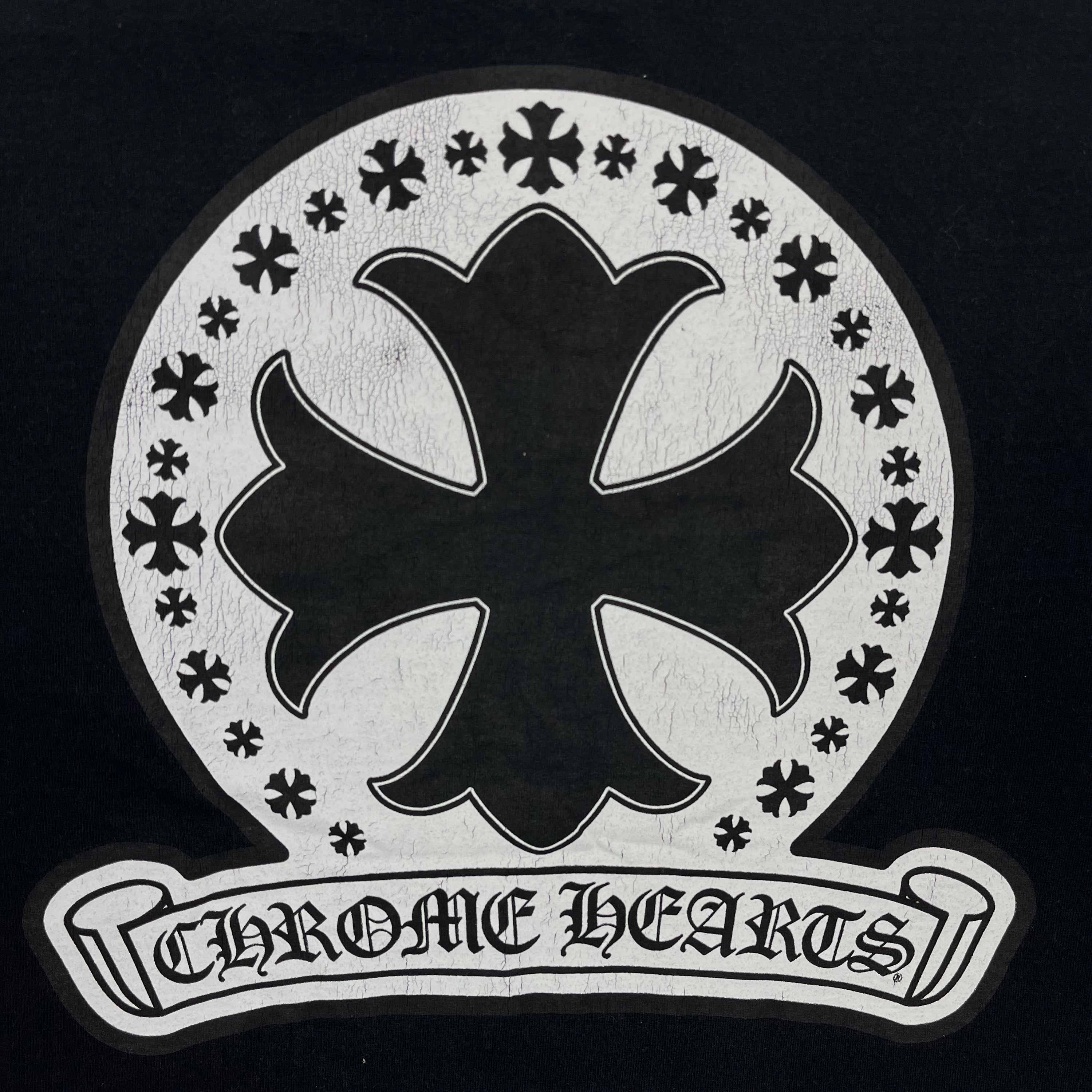 Chrome Hearts Black Cross Logo Tee